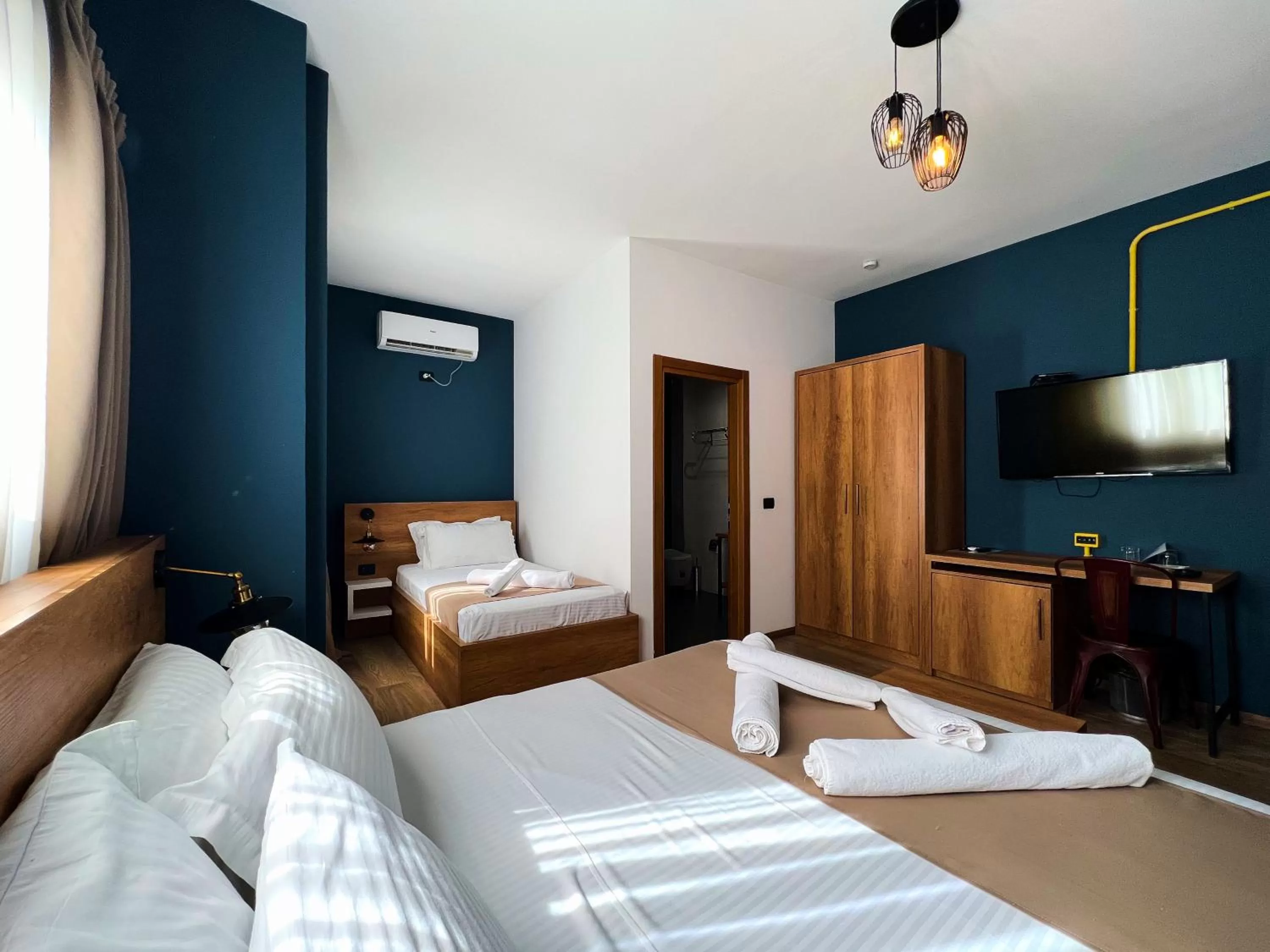 Bed in Oda Hotel Tirana