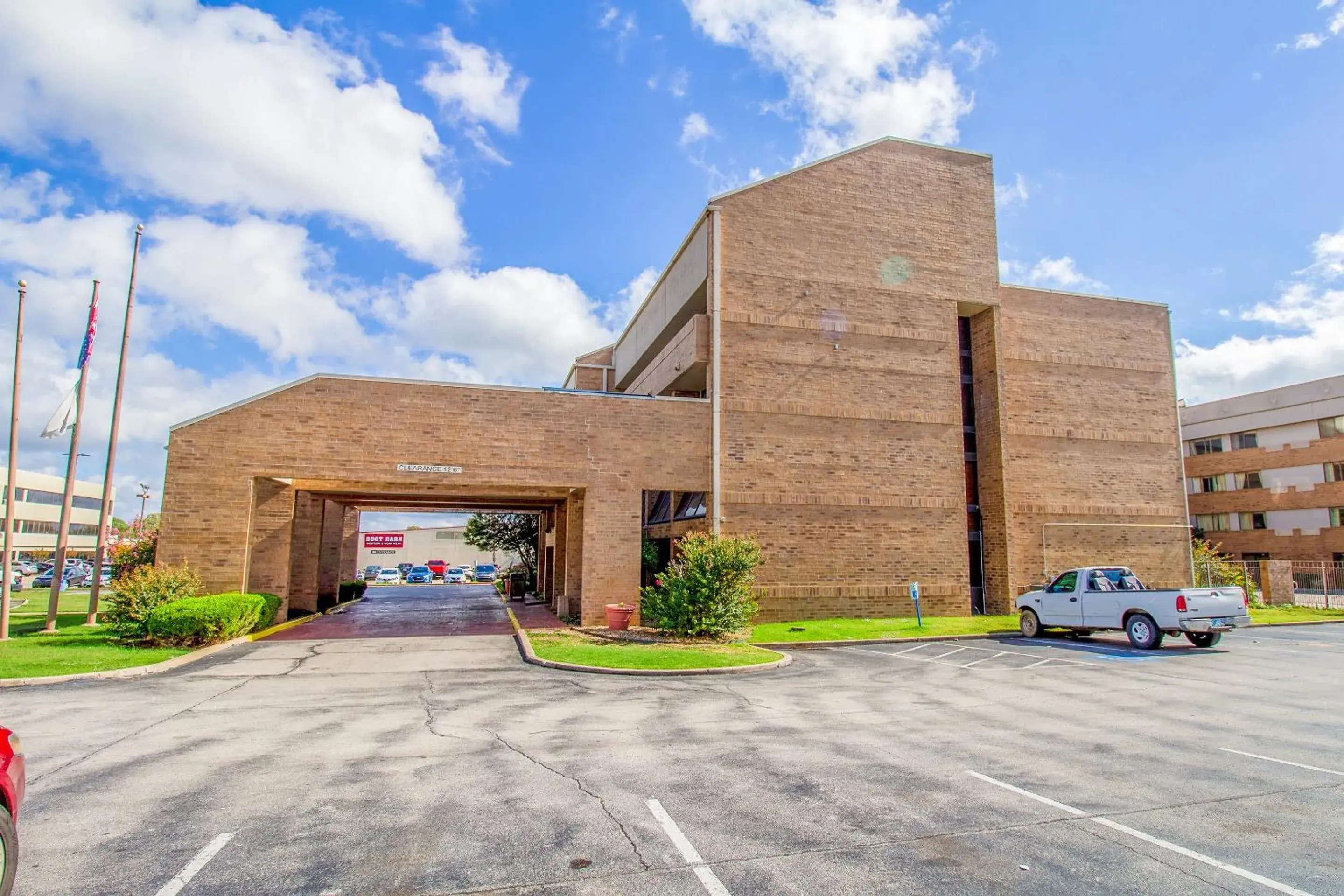 Property Building in Tulsa Square Hotel Central, I-44 By OYO