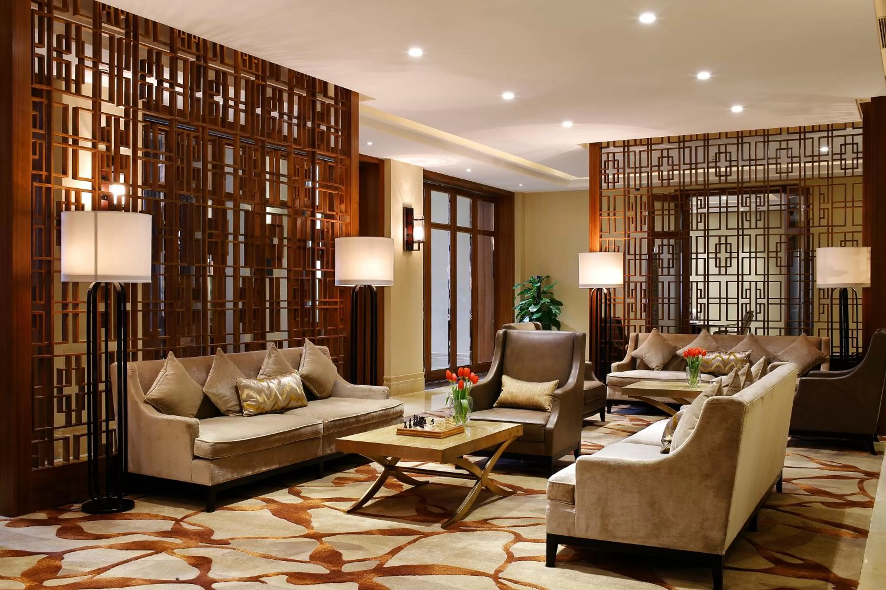 Seating area in InterContinental Kunming by IHG