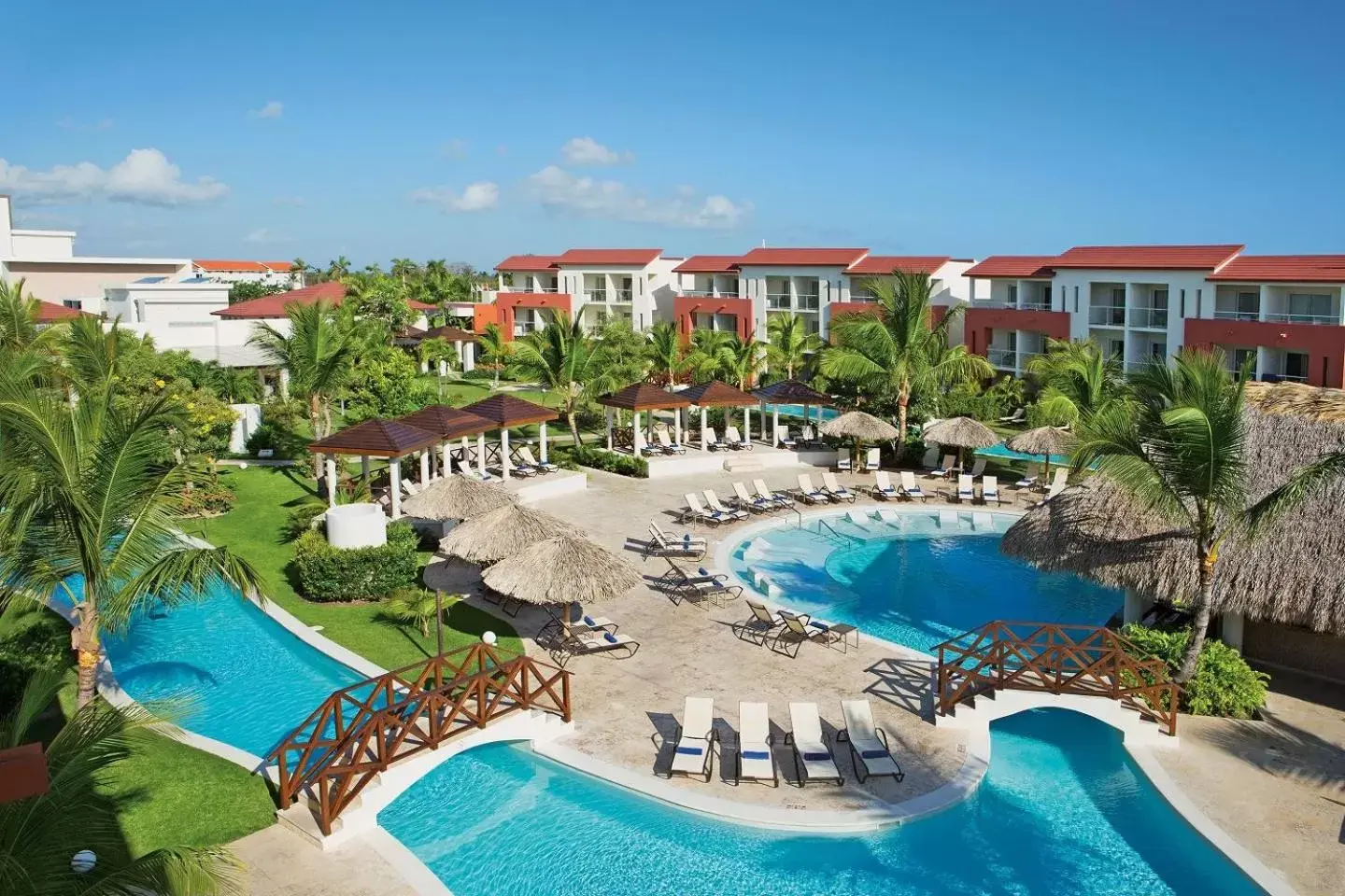 Pool view in Dreams Royal Beach Punta Cana - All Inclusive Pool view in Dreams Royal Beach Punta Cana - All Inclusive