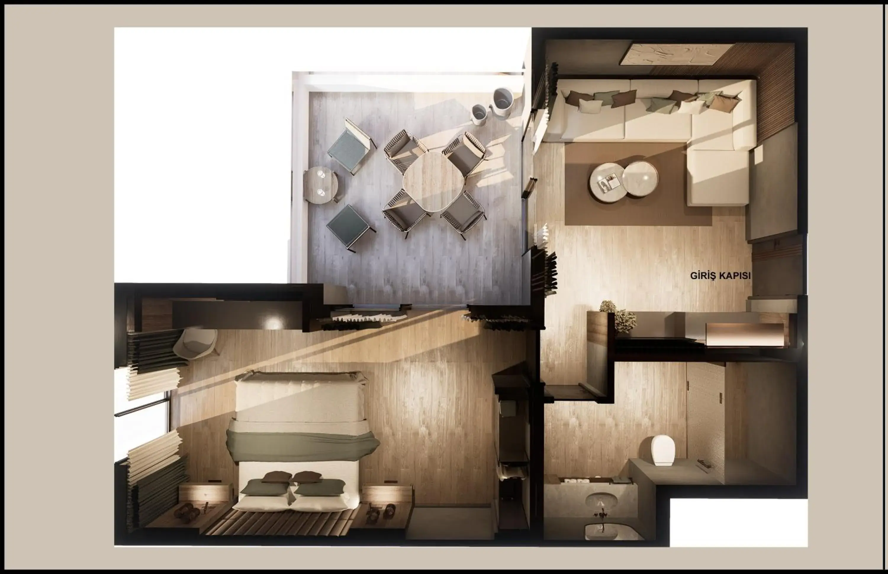 Bedroom, Floor Plan in Royal Diwa Tekirova Resort