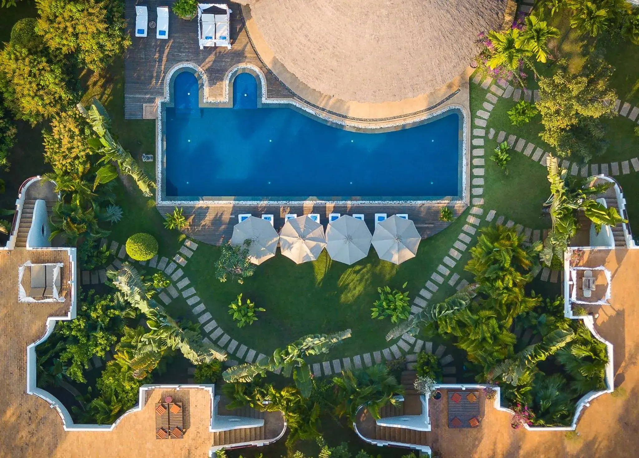 Garden view in Navutu Dreams Resort & Wellness Retreat Garden view in Navutu Dreams Resort & Wellness Retreat