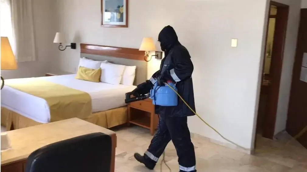 Decorative detail, Bed in Hotel Olmeca Plaza Decorative detail, Bed in Hotel Olmeca Plaza