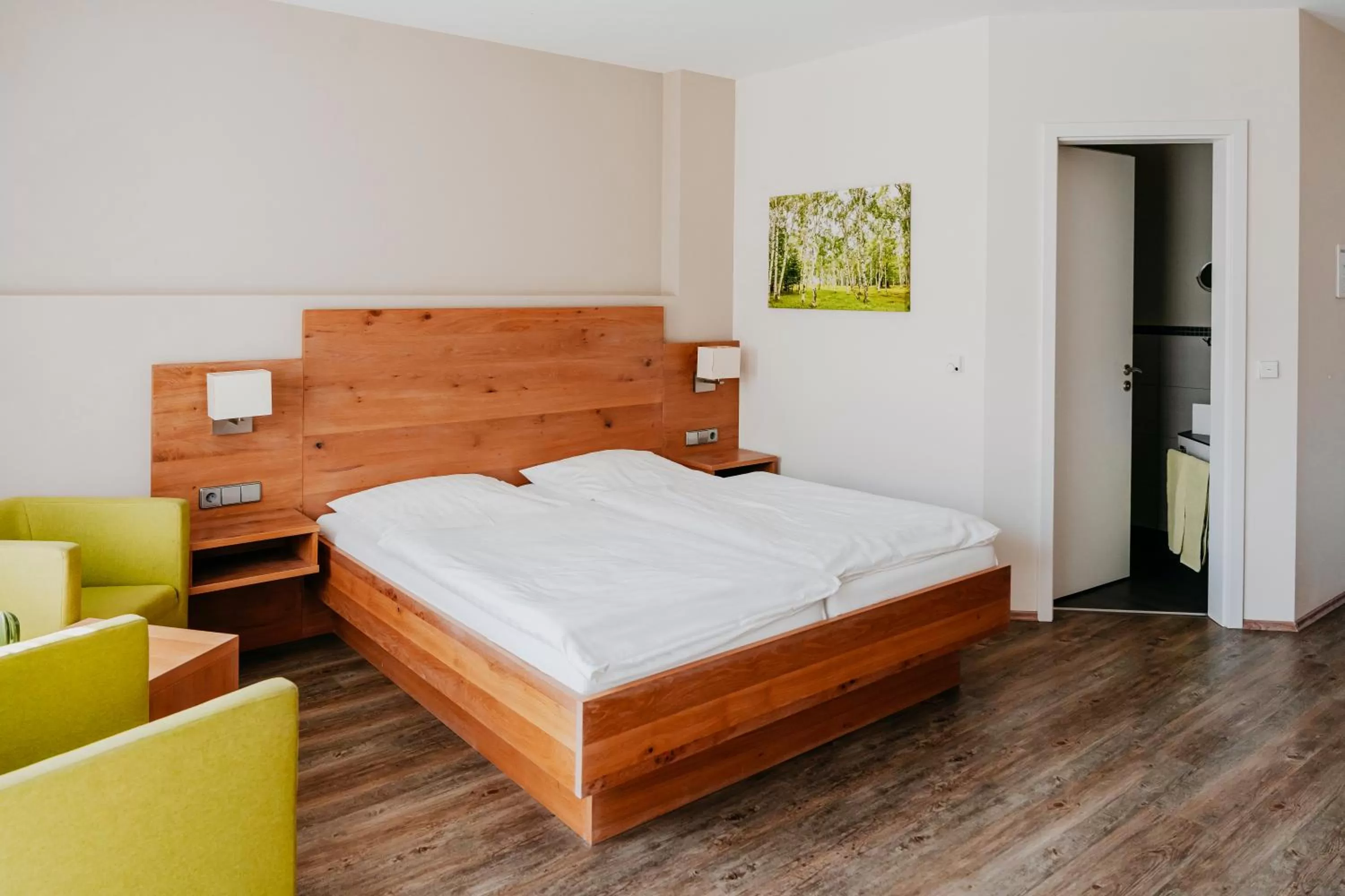 Bed in Hotel Birkenhof