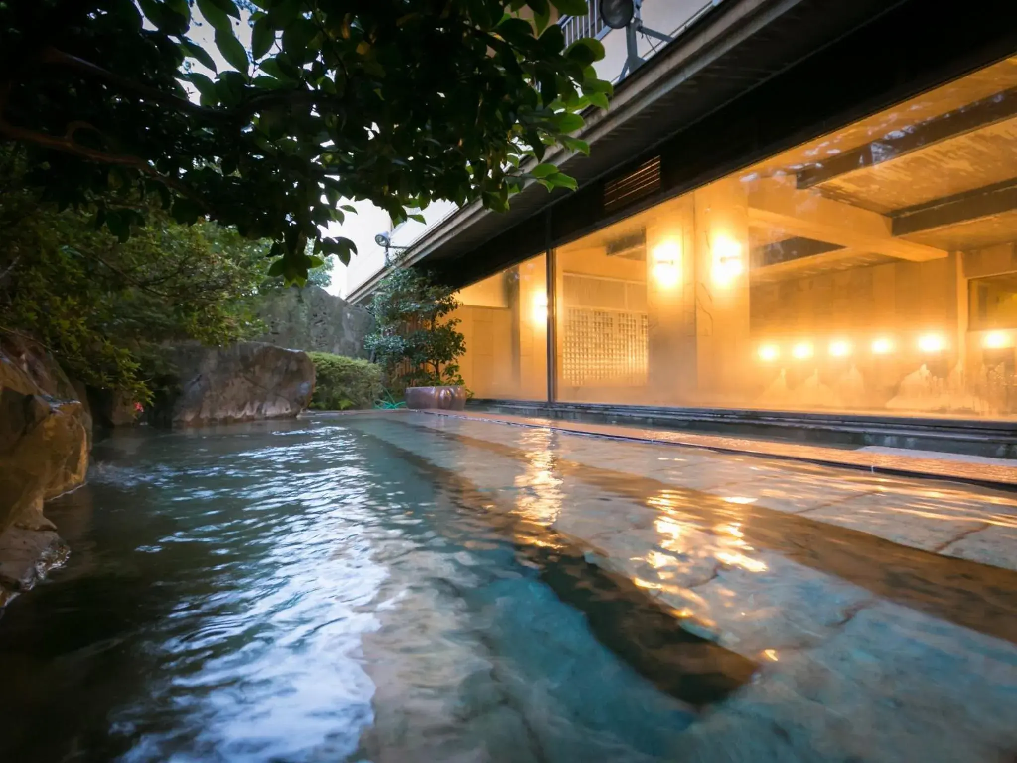 Hot Spring Bath, Swimming Pool in Hoshi