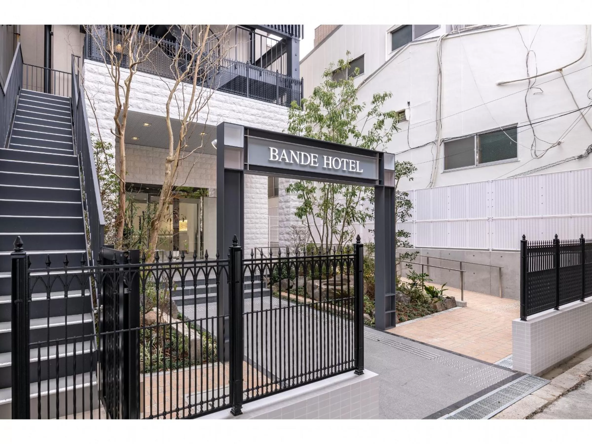 Facade/entrance in Bande Hotel Osaka
