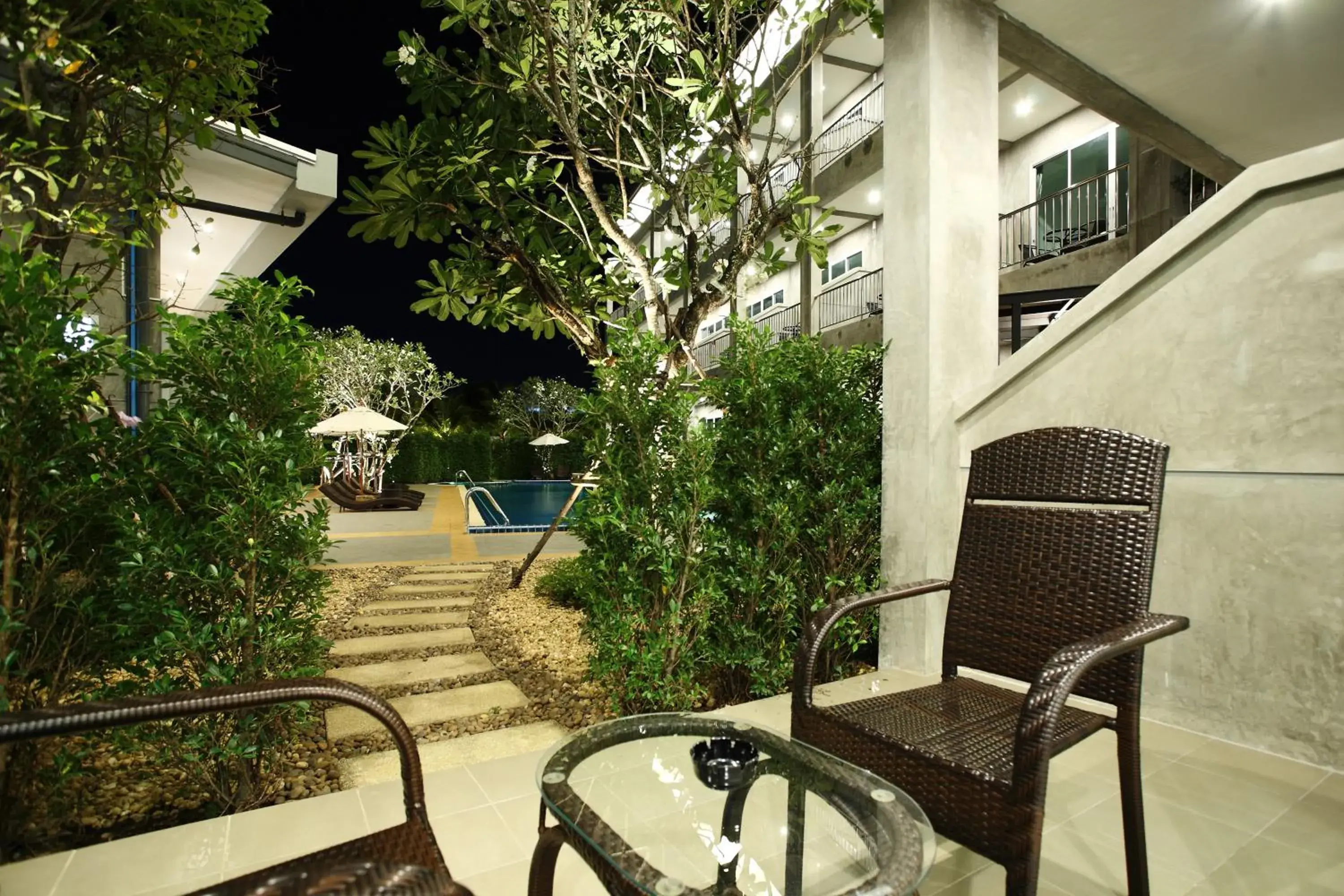 Garden view, Swimming Pool in The Malika Hotel - SHA Extra Plus