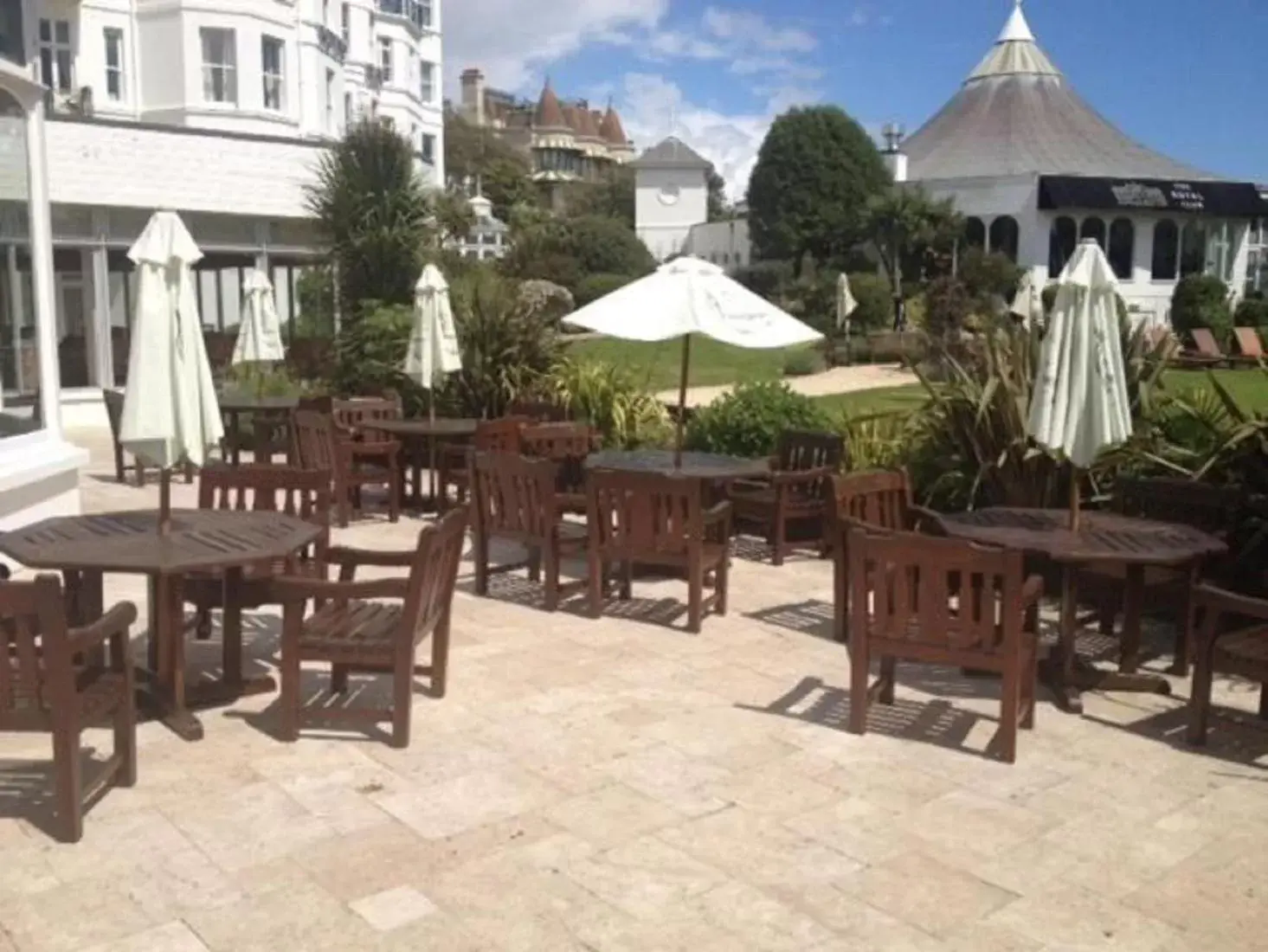 Patio, Restaurant/Places to Eat in Royal Bath Hotel & Spa Bournemouth
