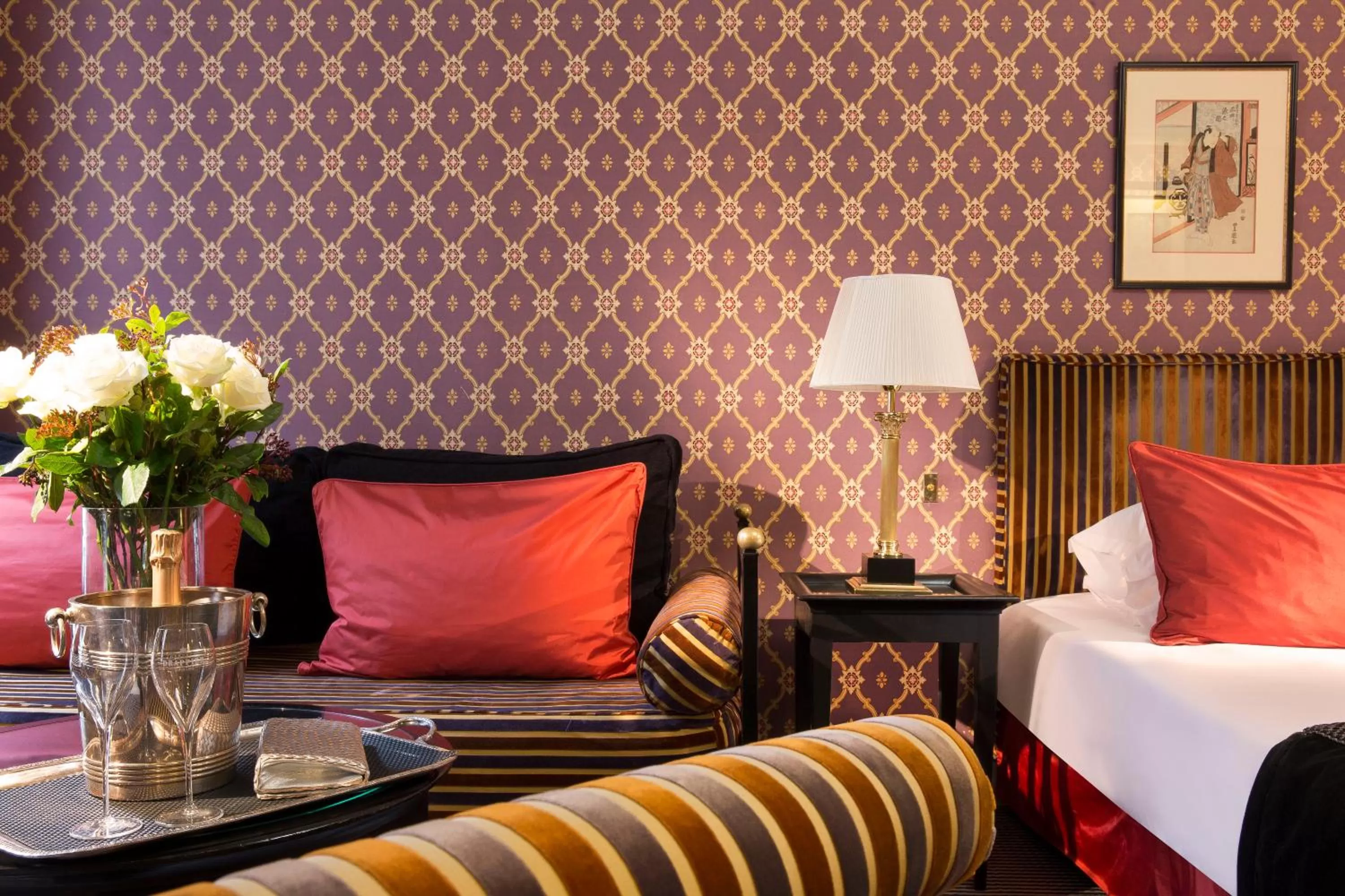 Bed in Hotel La Villa d'Estrées - Saint-Germain