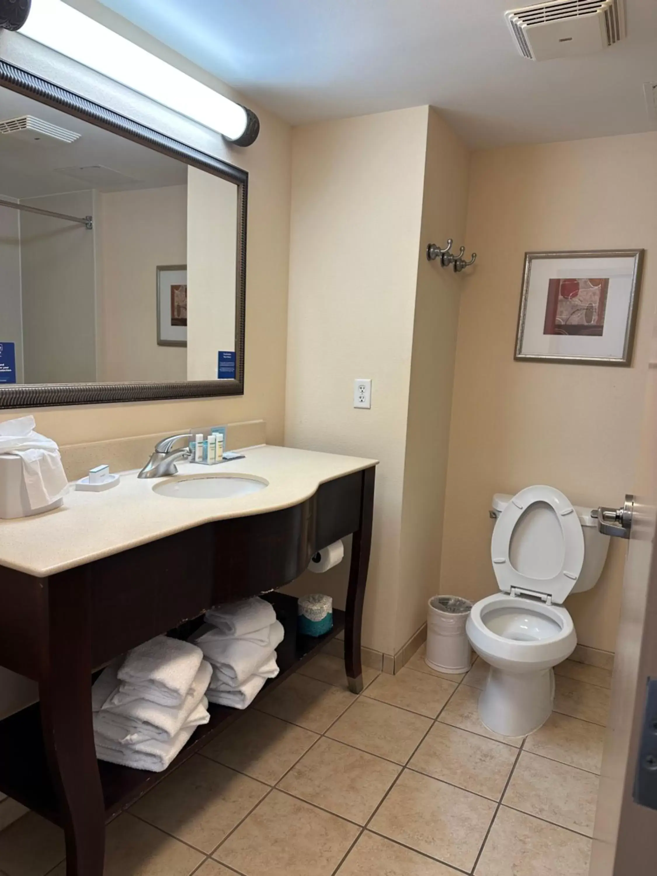 Toilet, Bathroom in Hampton Inn Virginia Beach-Oceanfront South