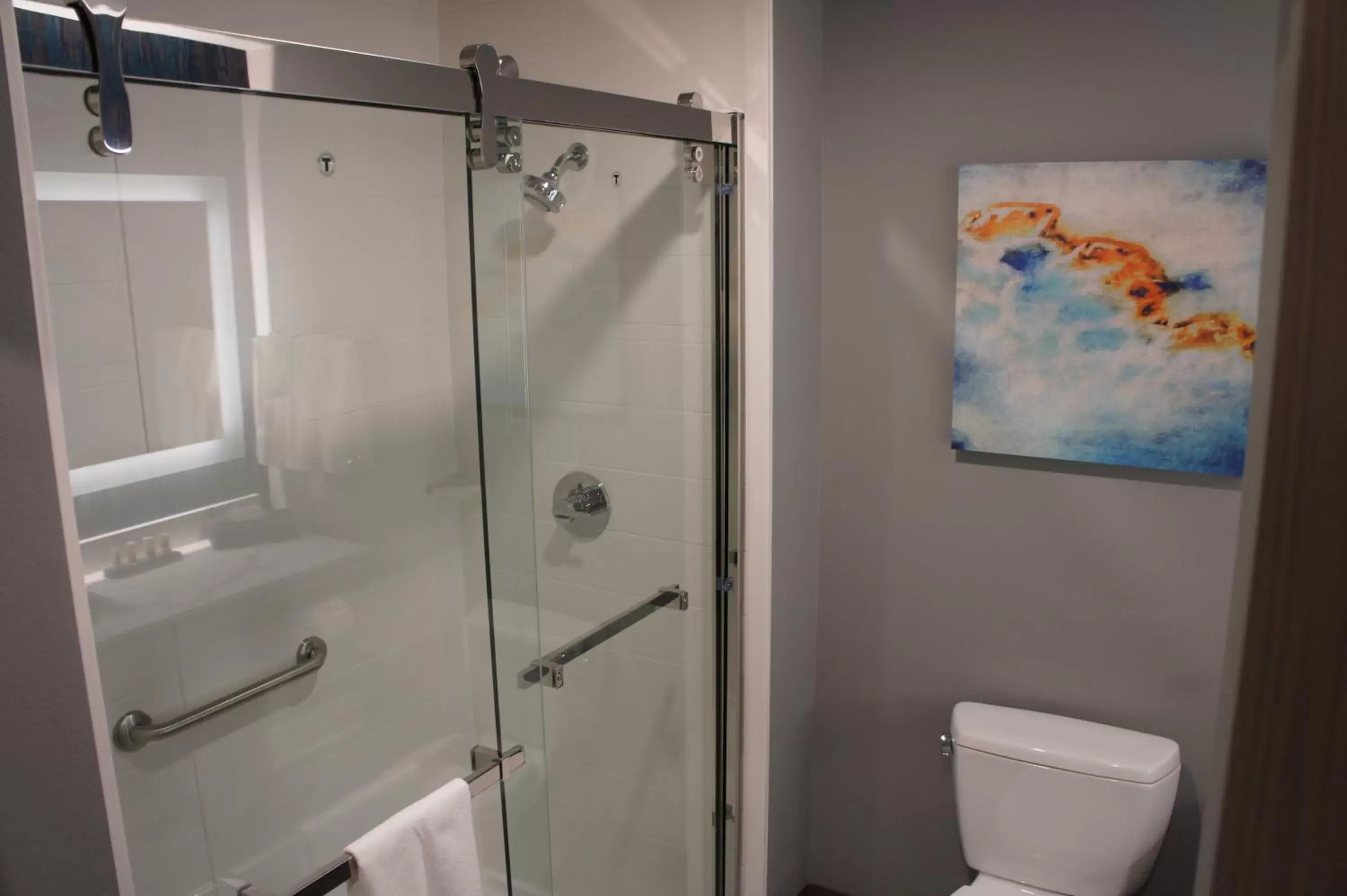 Shower, Bathroom in La Quinta Inn & Suites by Wyndham Marysville