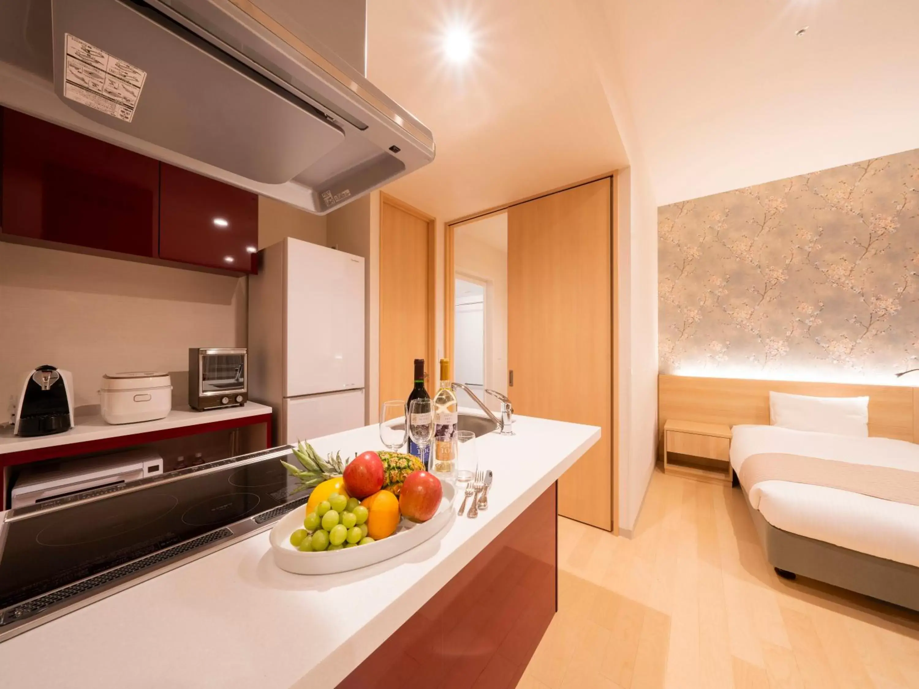 Kitchen or kitchenette in La'gent Stay Hakodate Ekimae