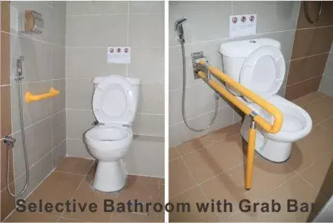 Facility for disabled guests, Bathroom in Asiago Hotel