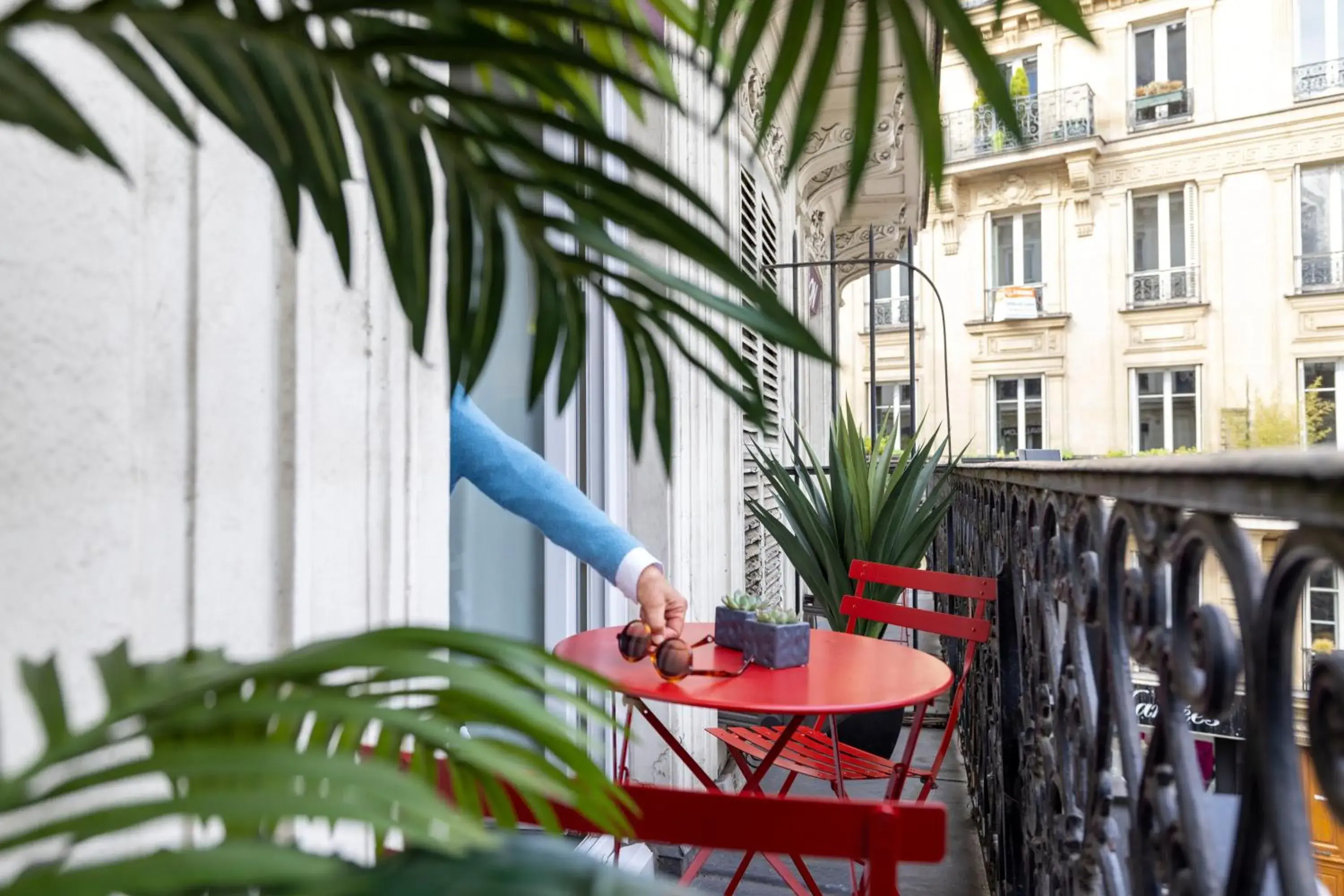 Balcony/Terrace in Avalon Hotel - Gare Du Nord Paris