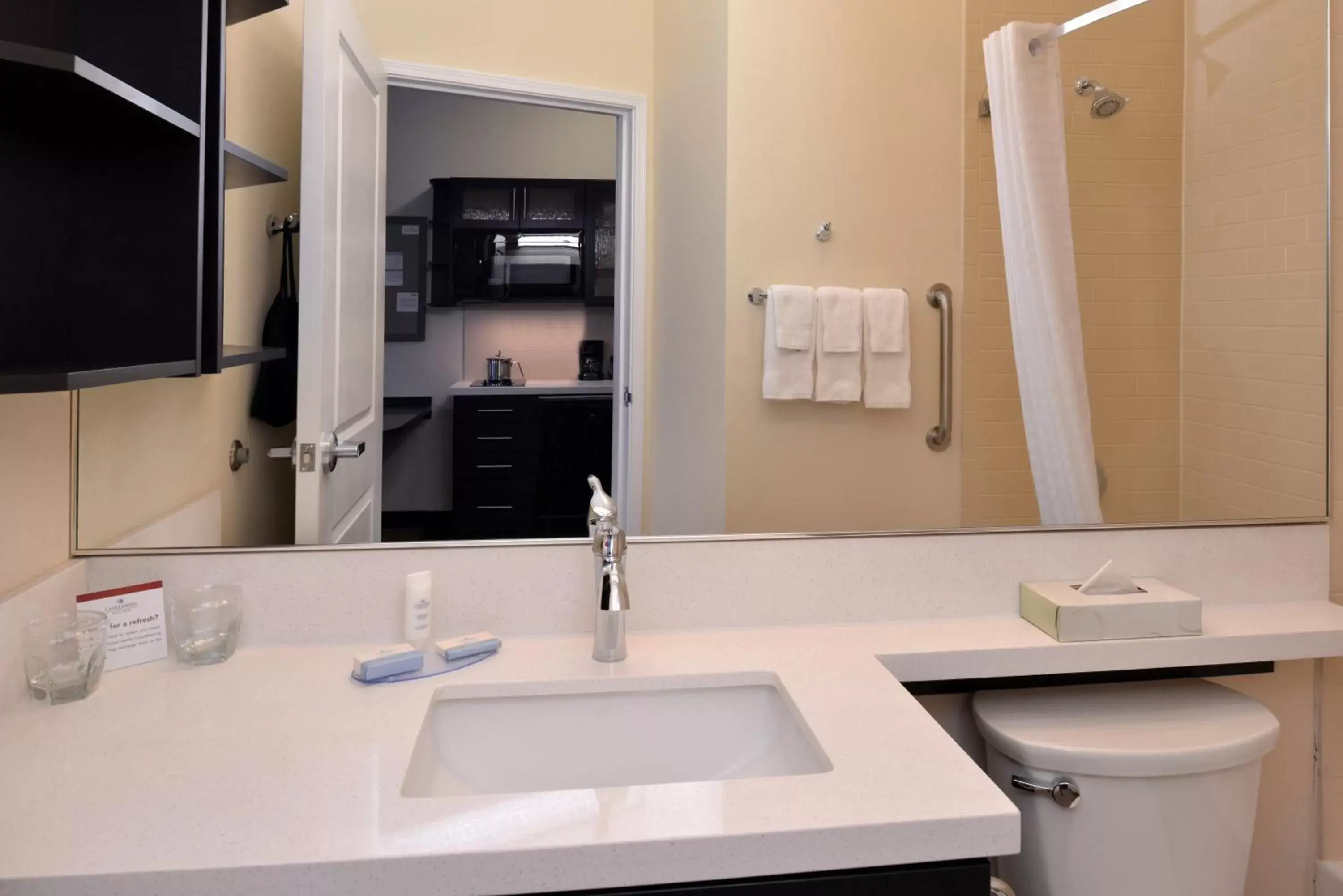 Bathroom in Candlewood Suites MORGANTOWN-UNIV WEST VIRGINIA, an IHG Hotel