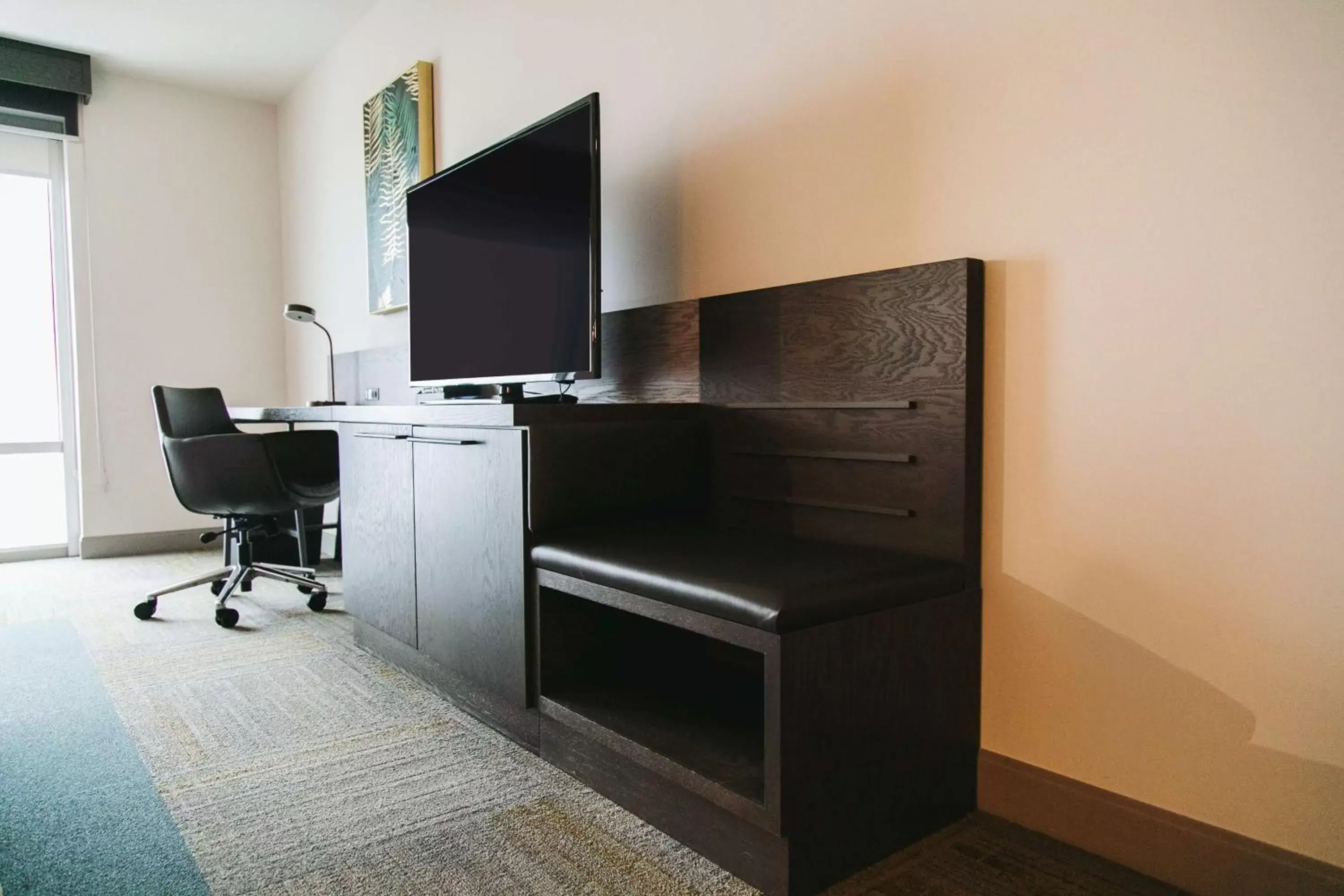 Bedroom, TV/Entertainment Center in Hilton Garden Inn Fredericton