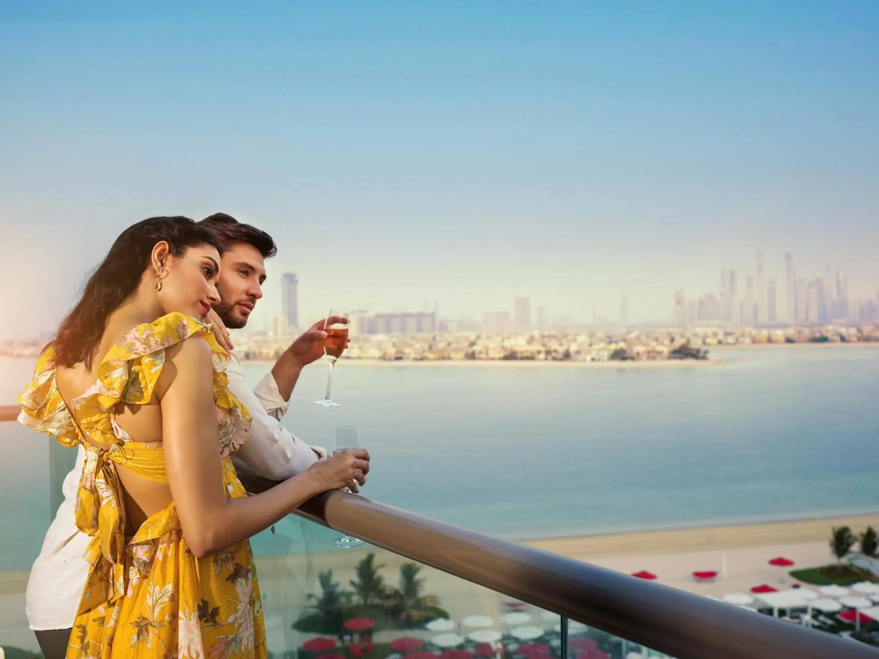 Balcony/Terrace in Th8 Palm Dubai Beach Resort Vignette Collection, an IHG hotel