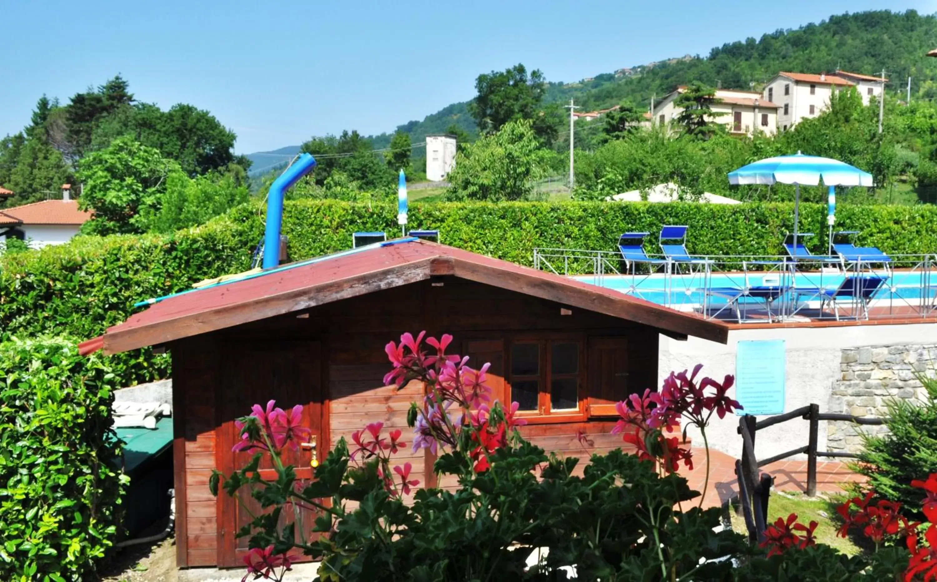 Pool view in Albergo Miramonti