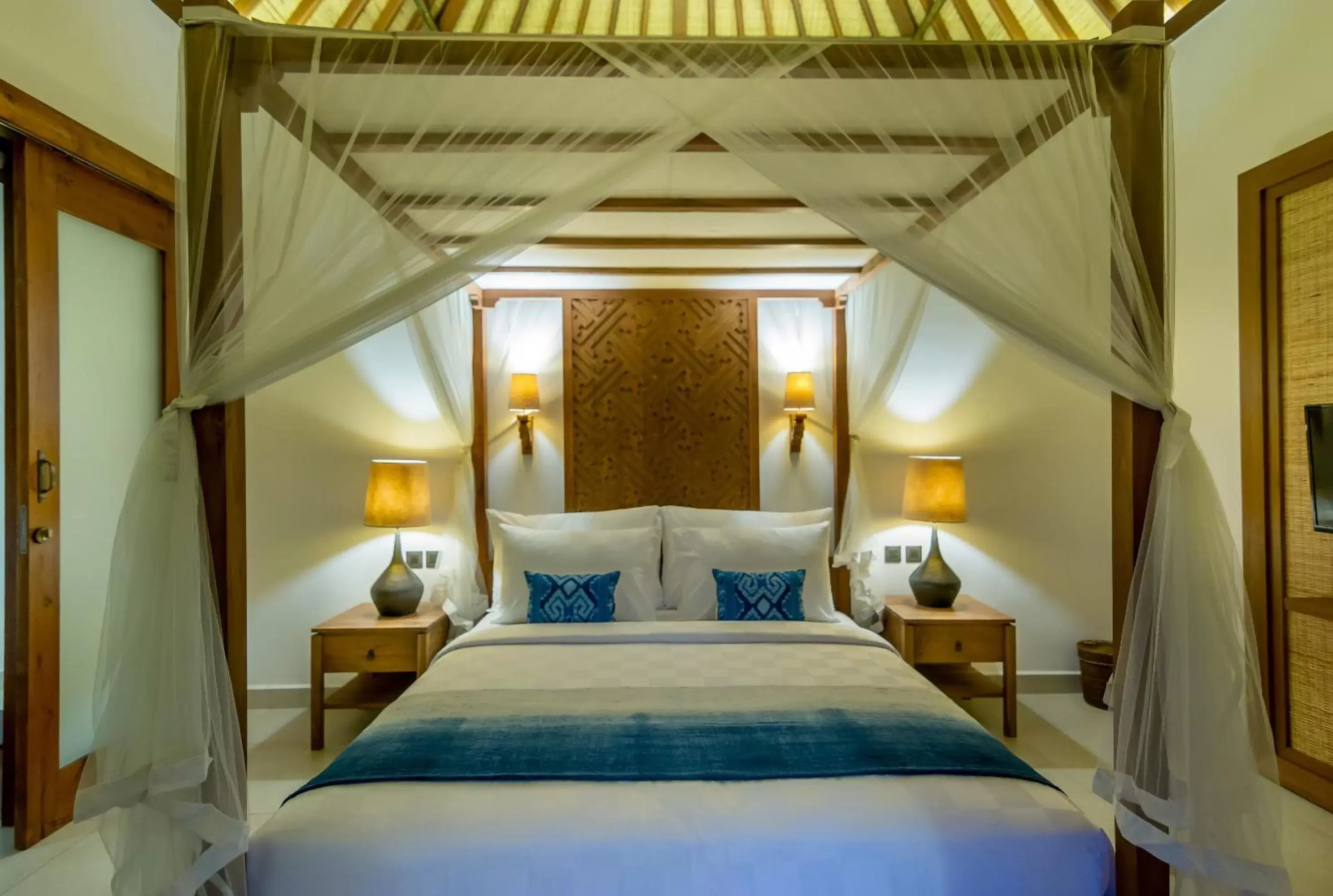 Bedroom, Bed in Ulun Ubud Resort - CHSE Certified