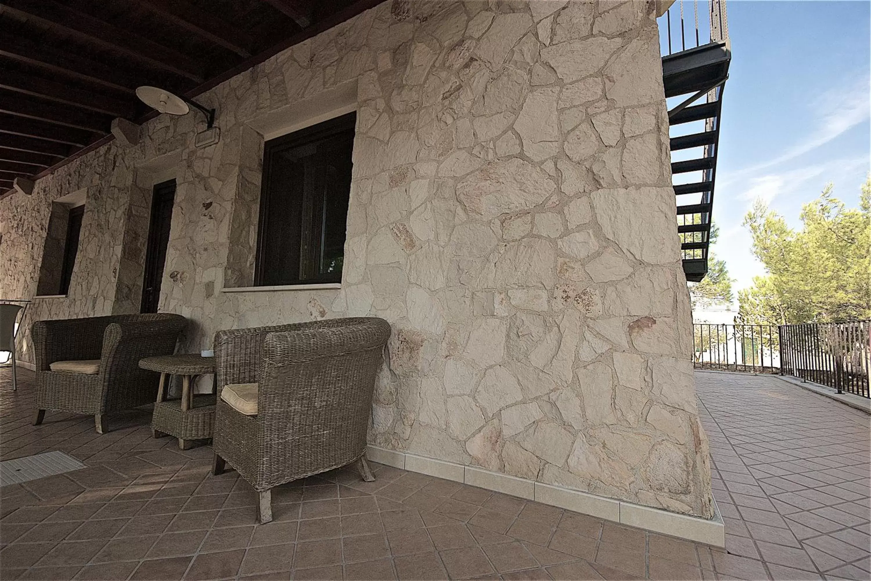 Patio in Hotel Masseria Le Pajare