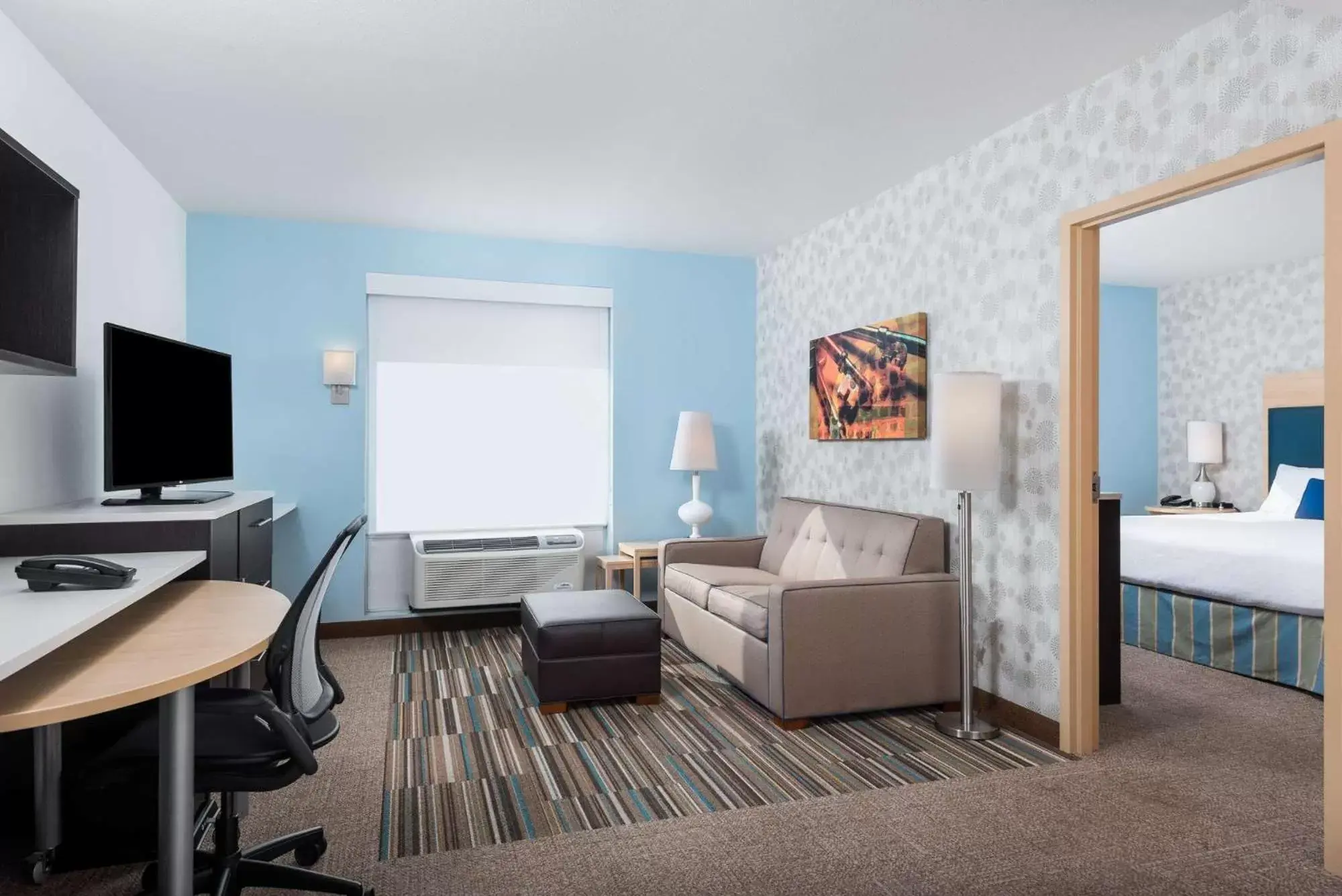 Bedroom, Seating Area in Home2 Suites By Hilton Ft. Lauderdale Airport-Cruise Port