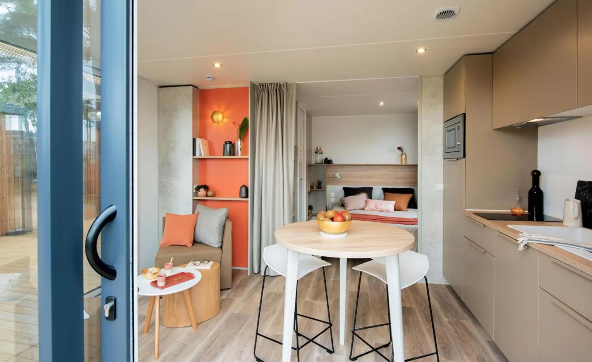 Kitchen or kitchenette in Camping Le Parc de Paris