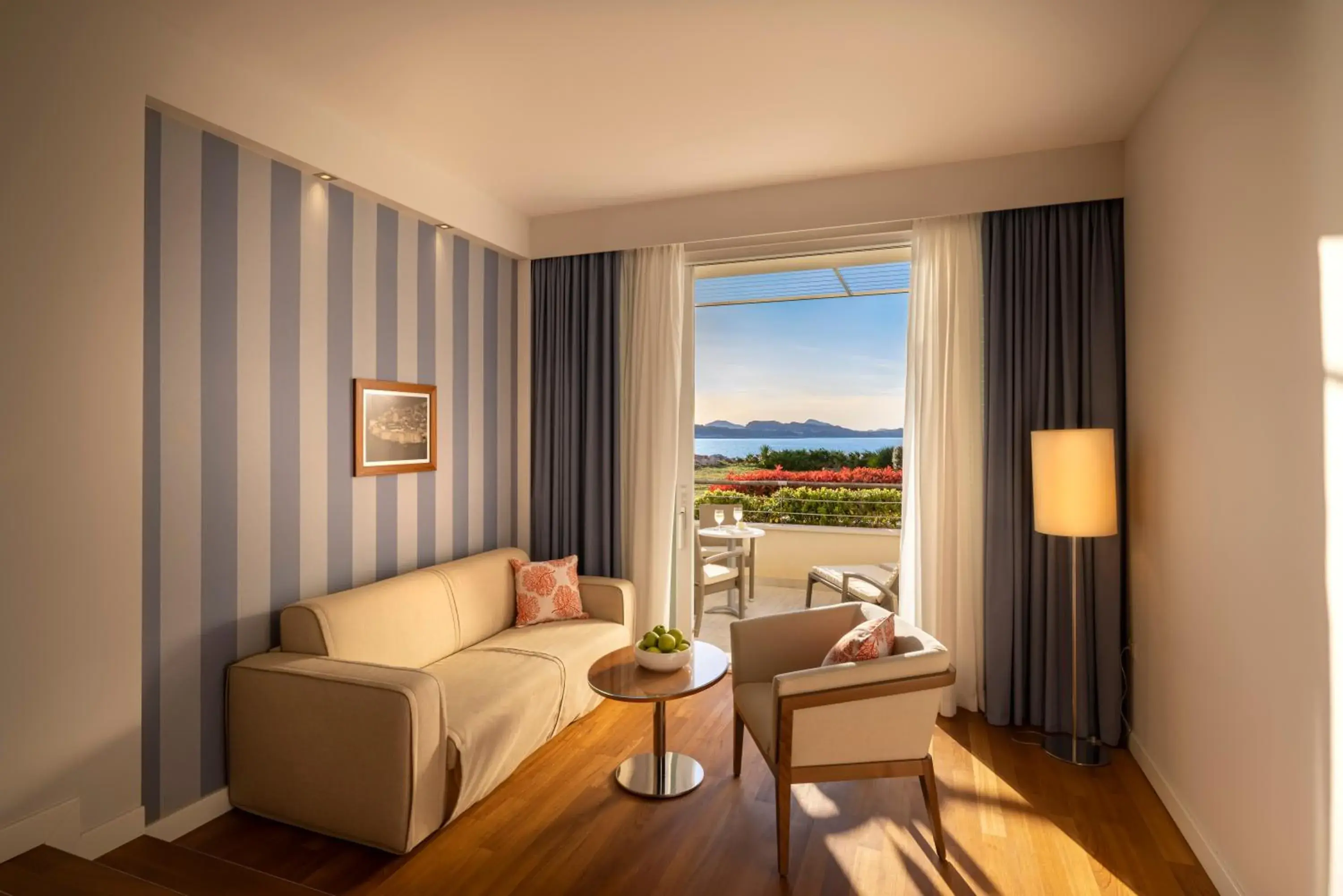 Bedroom, Seating Area in Dubrovnik President Valamar Collection Hotel