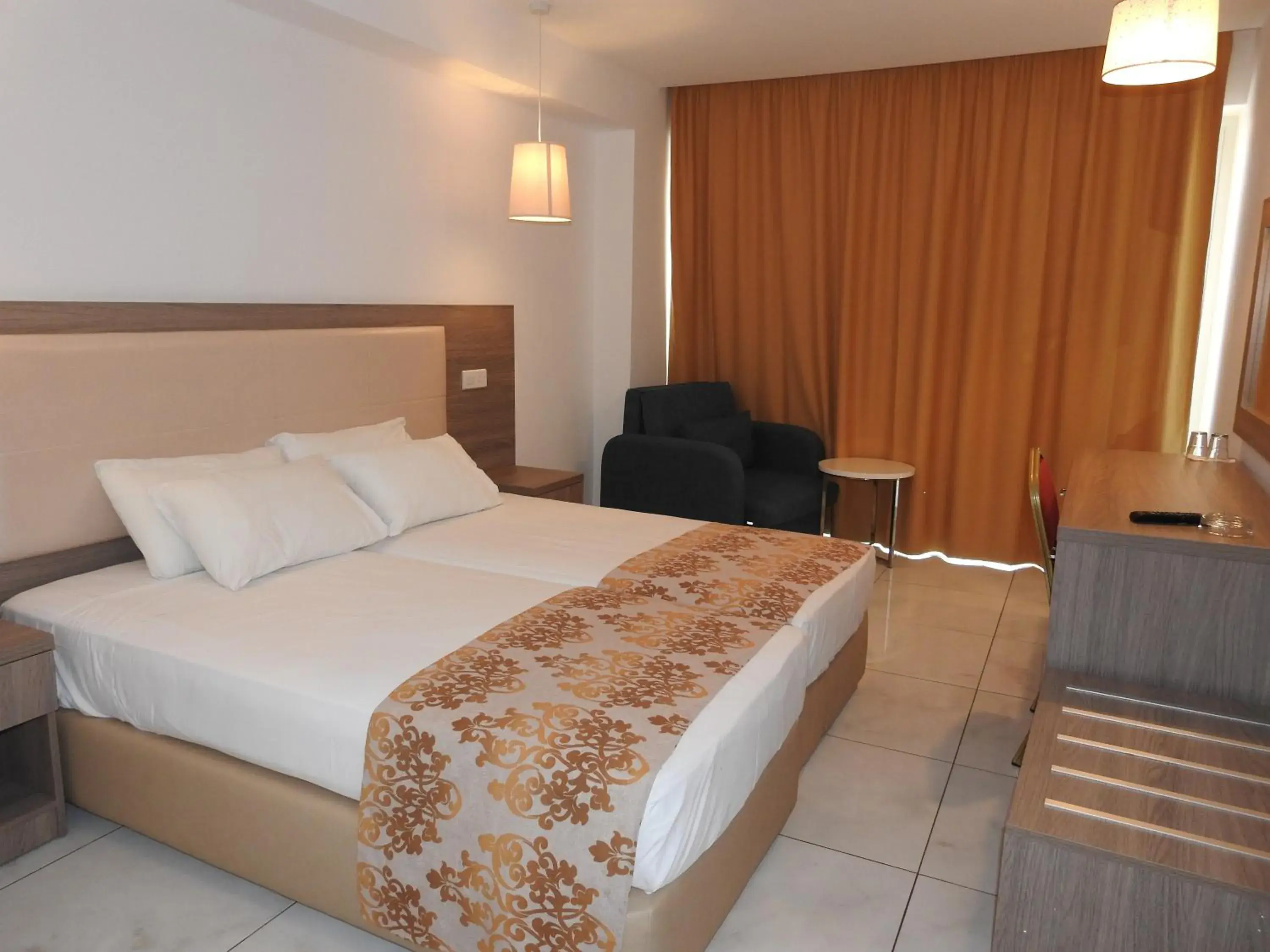 Bed in Corfu Hotel