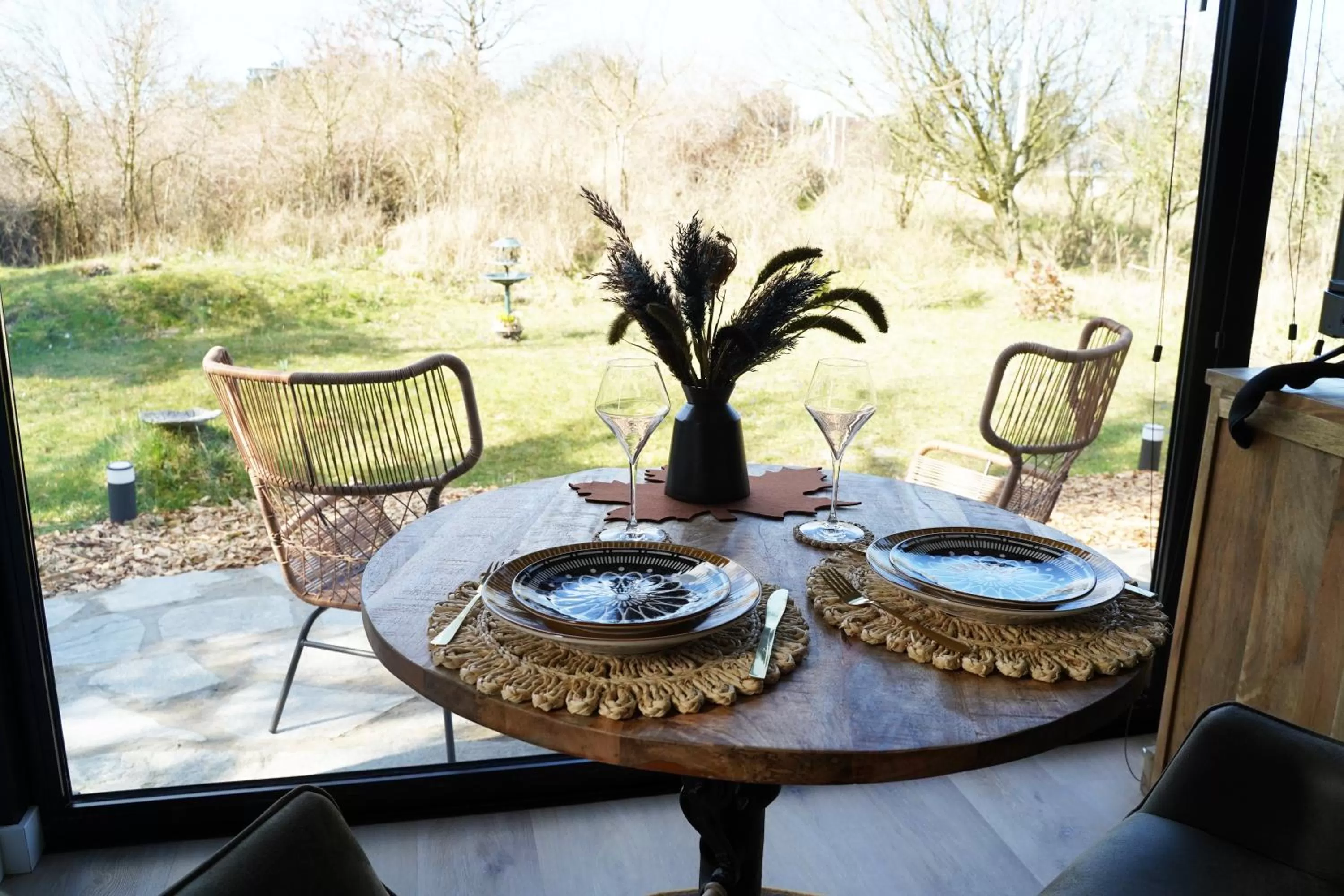 Dining area in B&B het duinhuisje met jacuzzi
