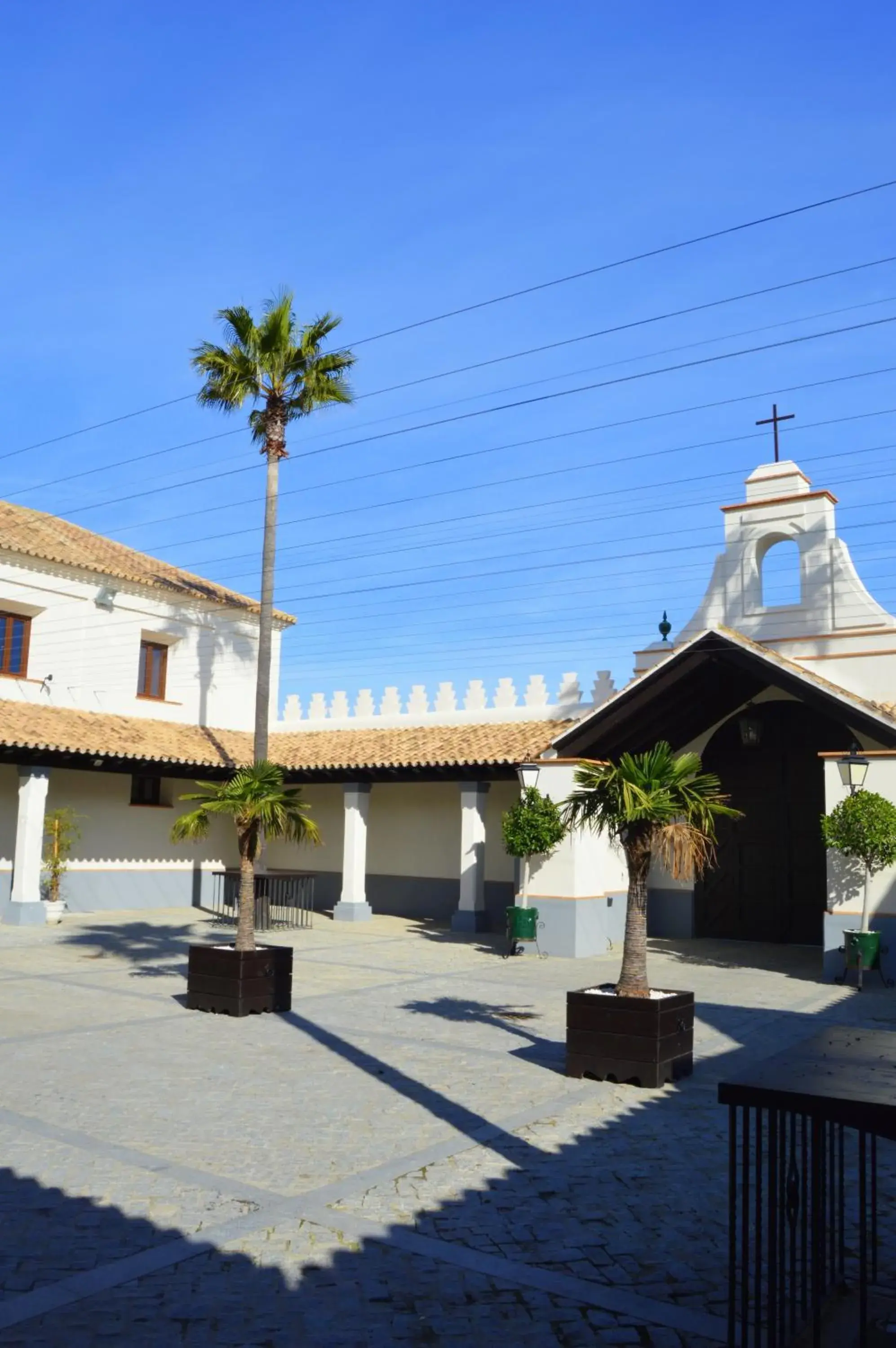 Patio, Property Building in Hacienda Montija Hotel