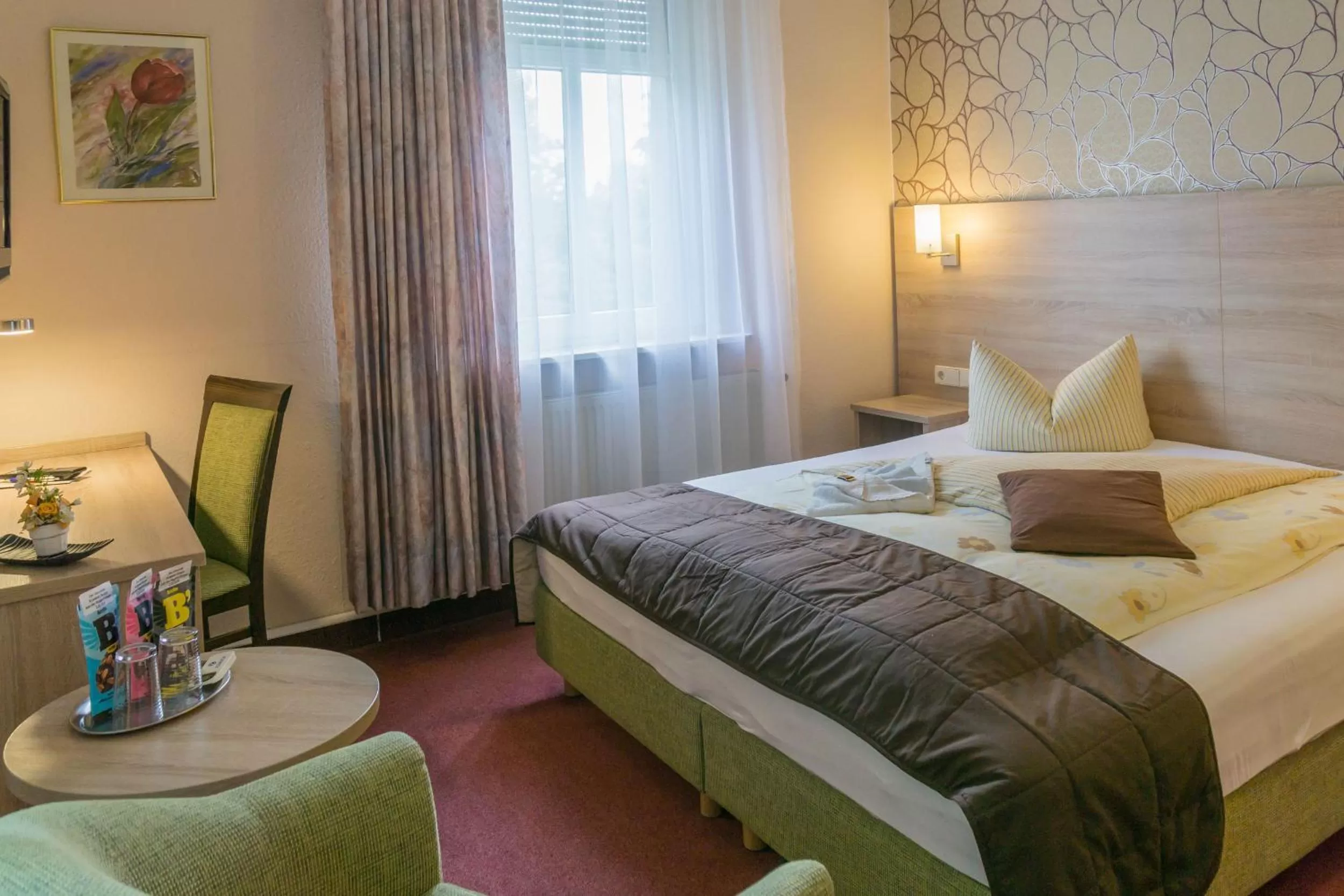 Bed in Hotel zur Post in Wurzen