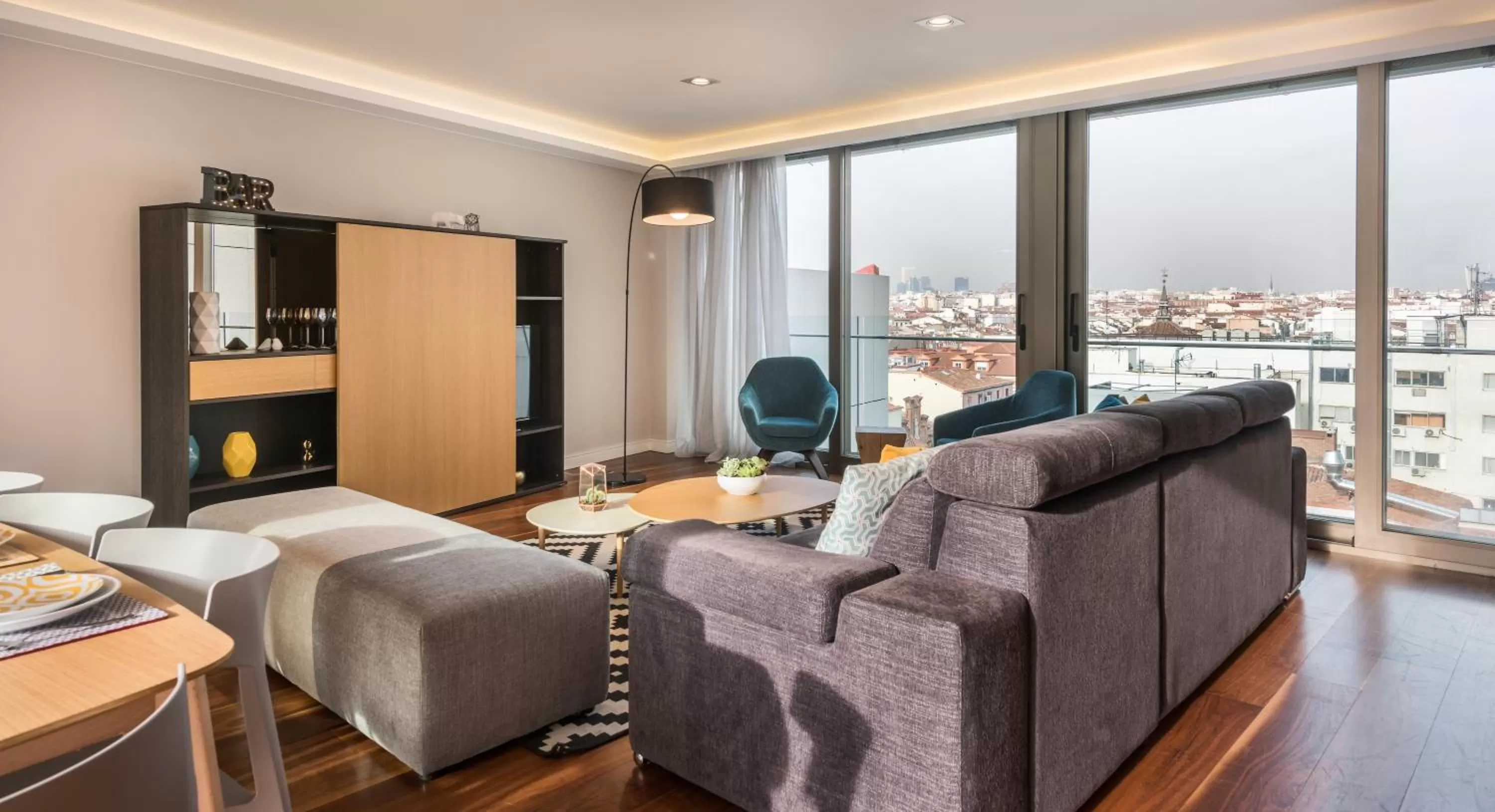 Living room in Gran View Apartments