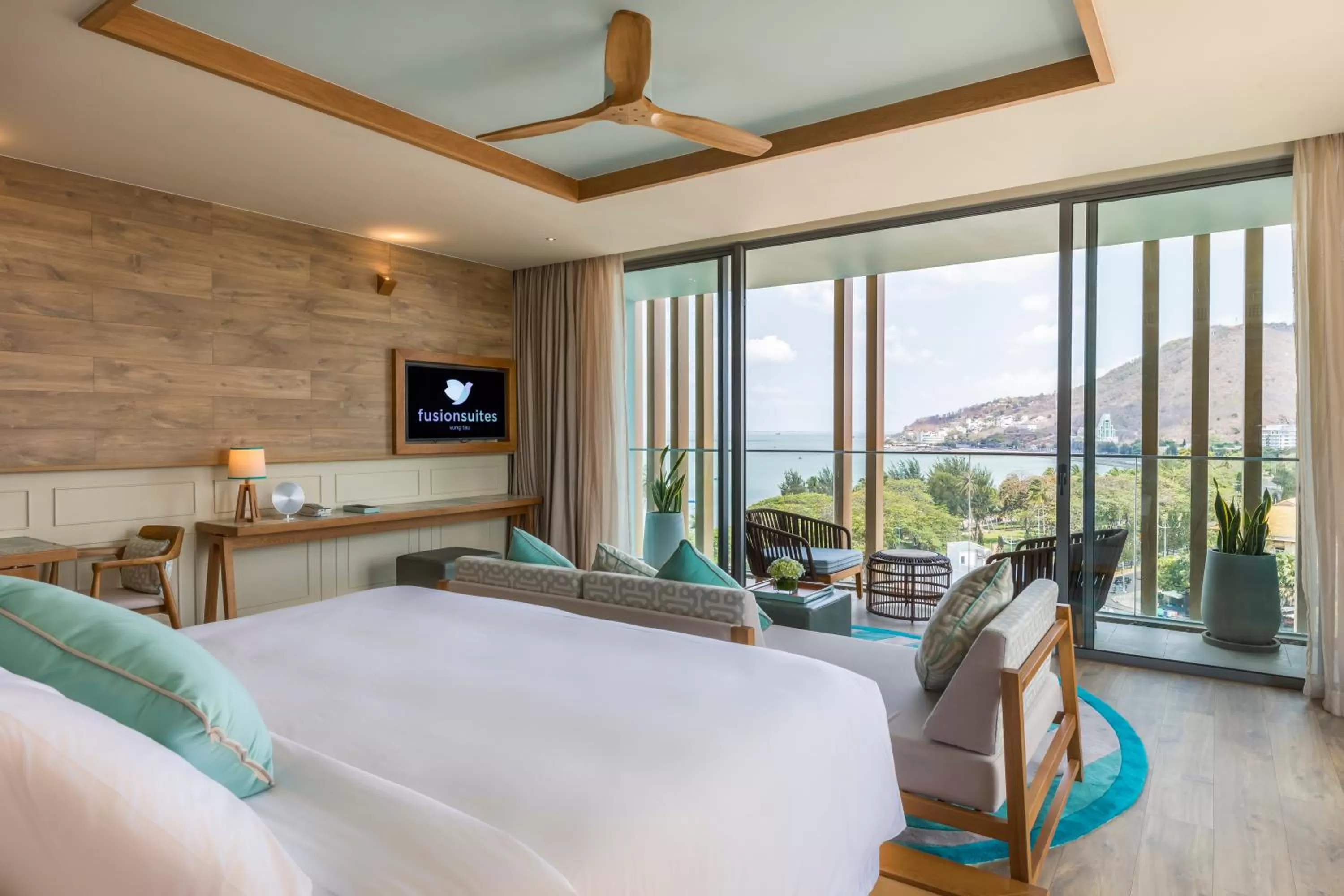 View (from property/room), Bed in Fusion Suites Vung Tau