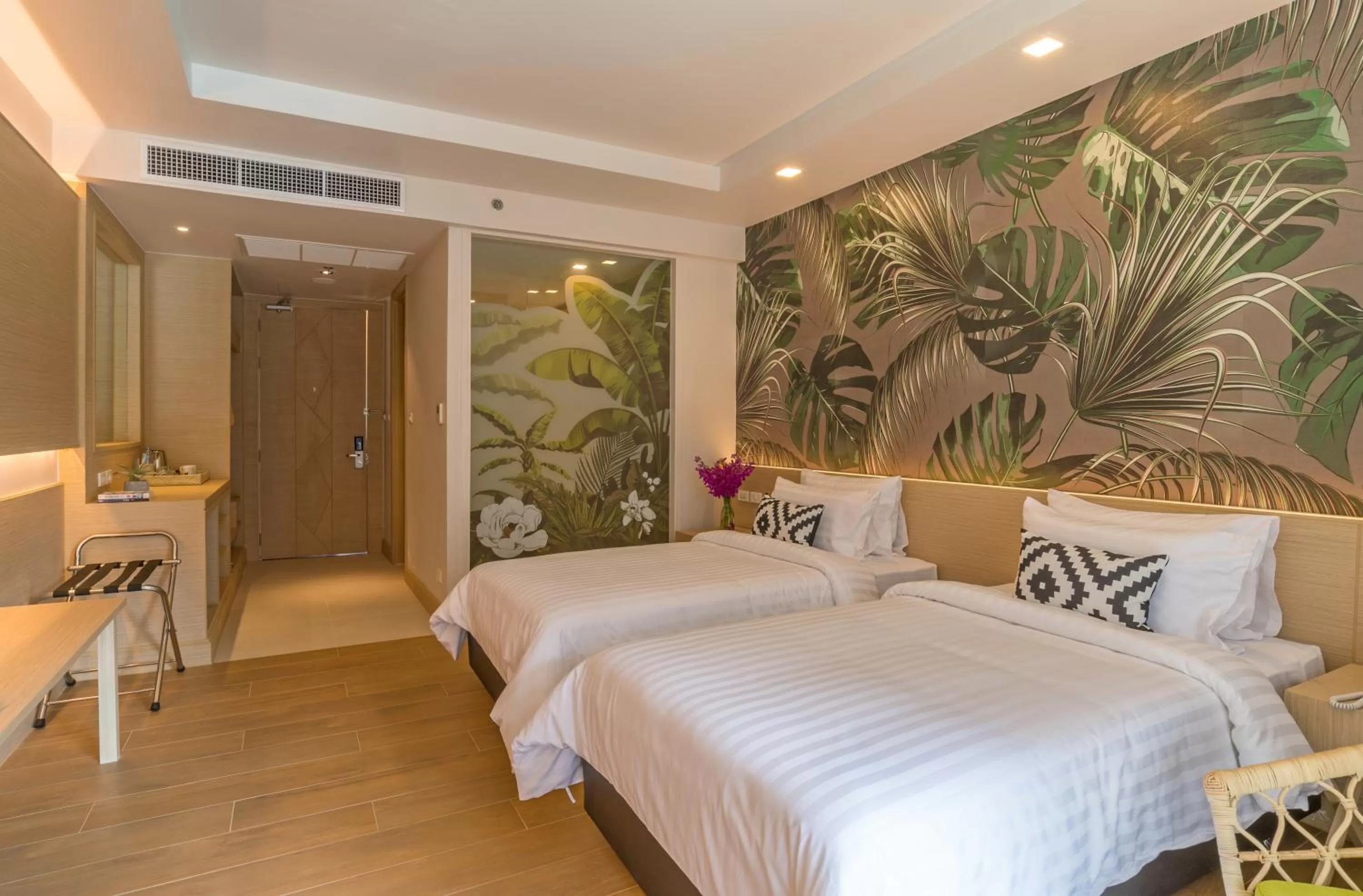 Bed in Panan Krabi Resort