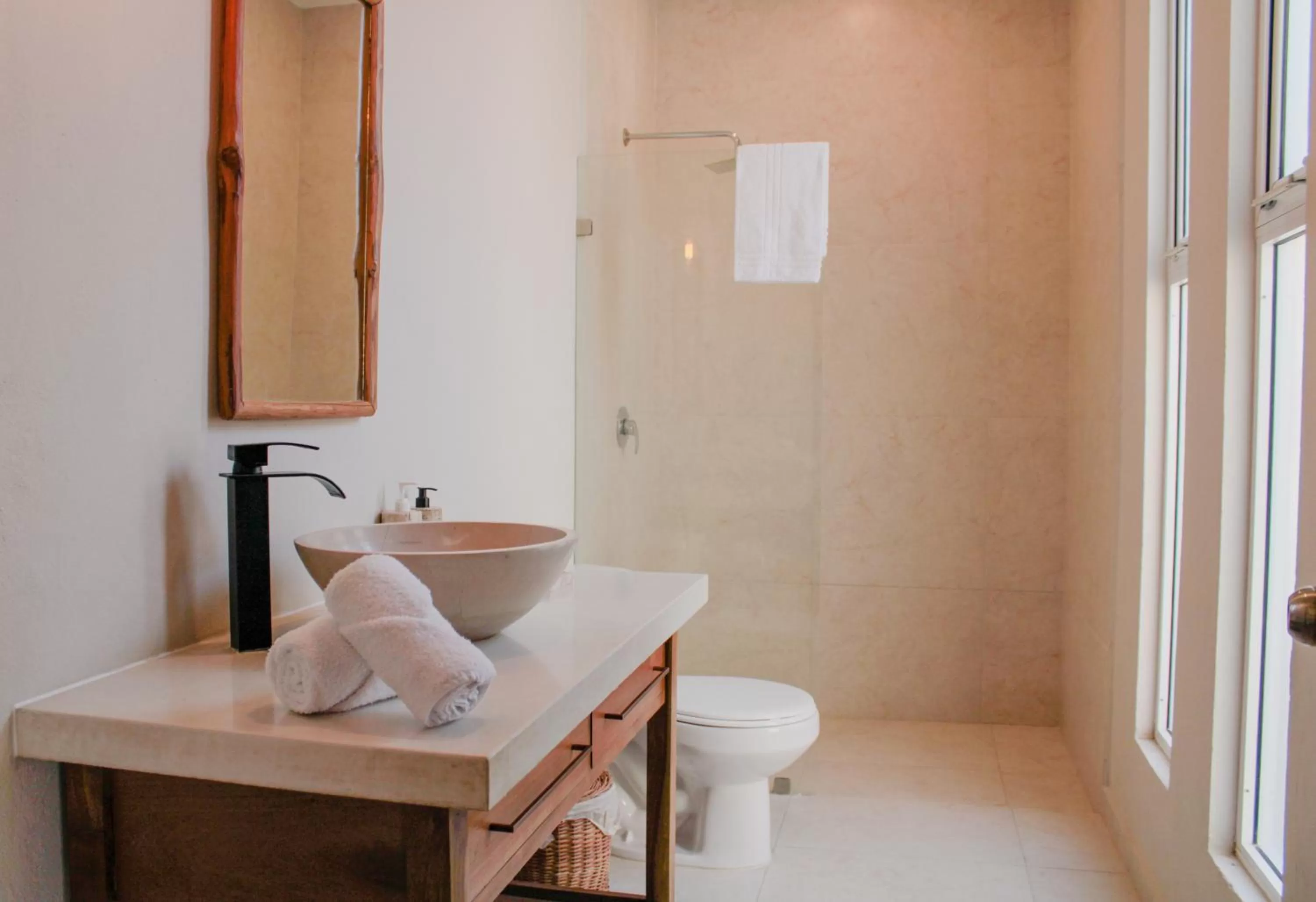 Bathroom in AGAM Hotel Boutique Bacalar - Adults Only