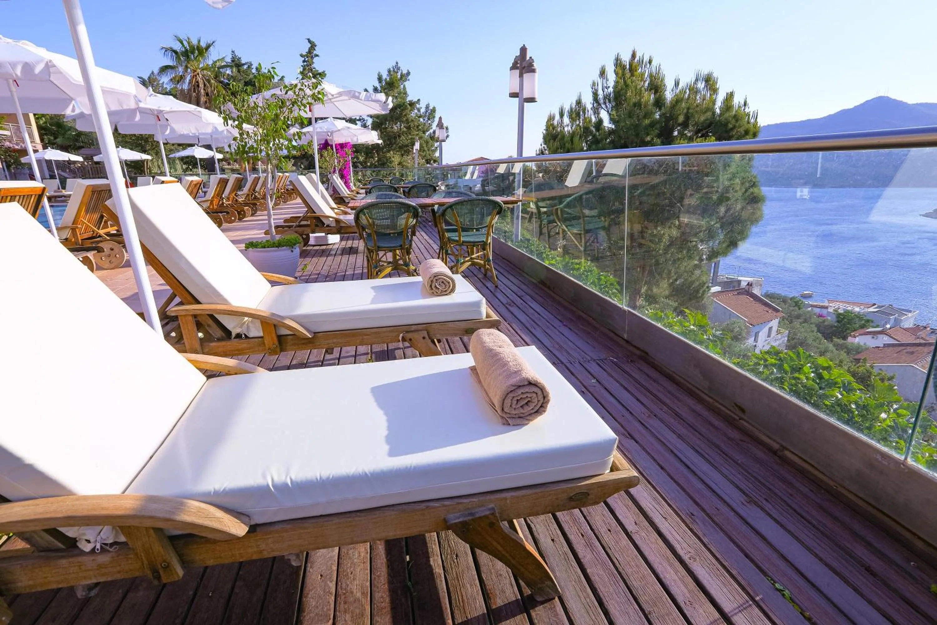 Balcony/Terrace in Happy Hotel Kalkan