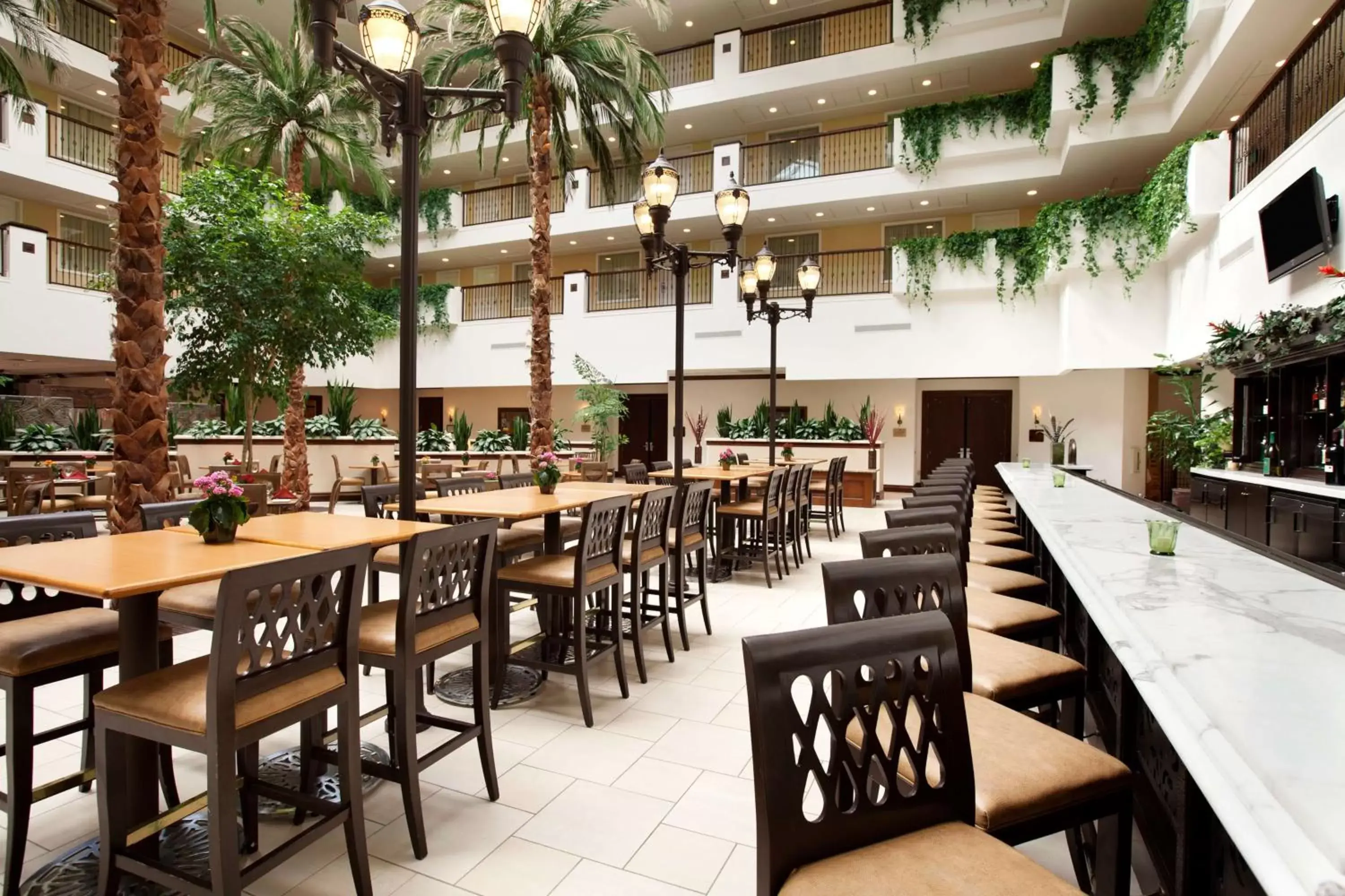 Lounge or bar, Restaurant/Places to Eat in Embassy Suites La Quinta Hotel & Spa