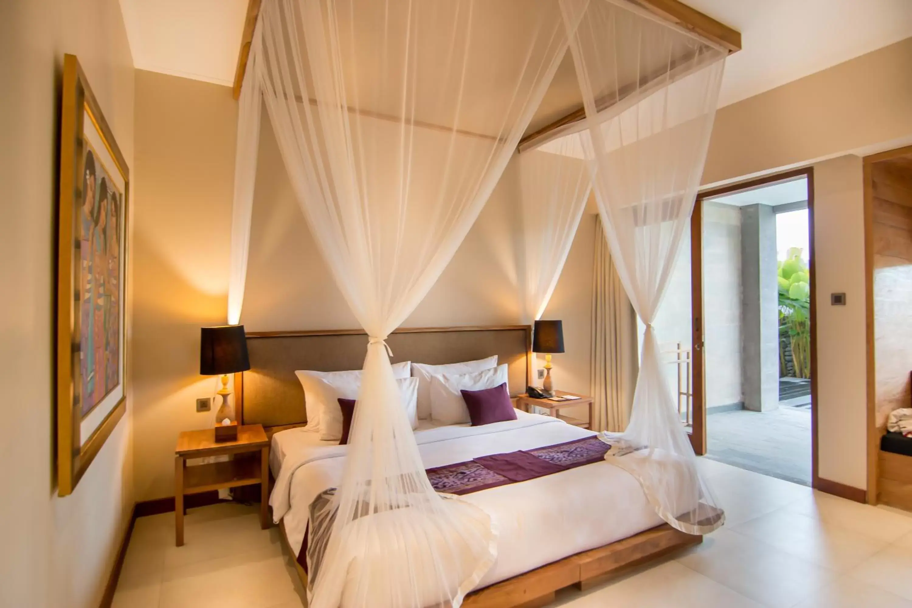 Bedroom, Bed in Ulun Ubud Resort - CHSE Certified