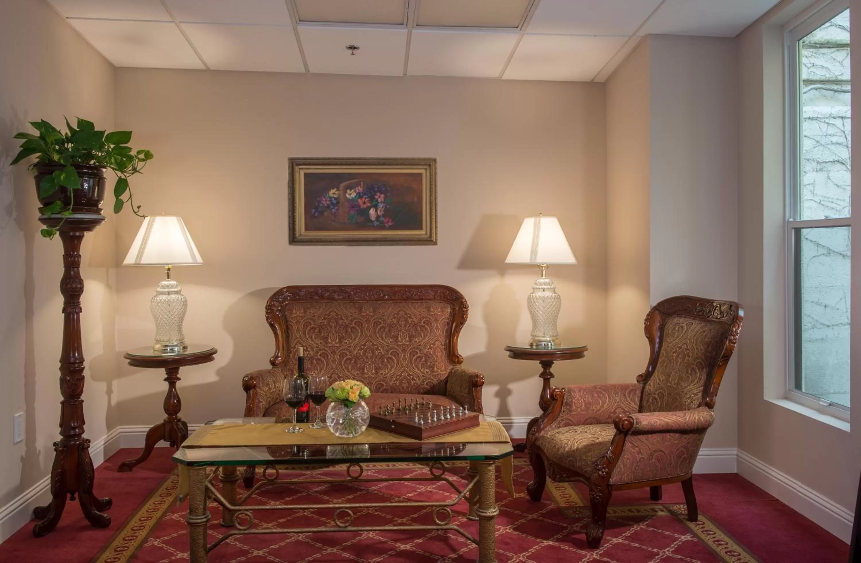 Library in The Monterey Hotel