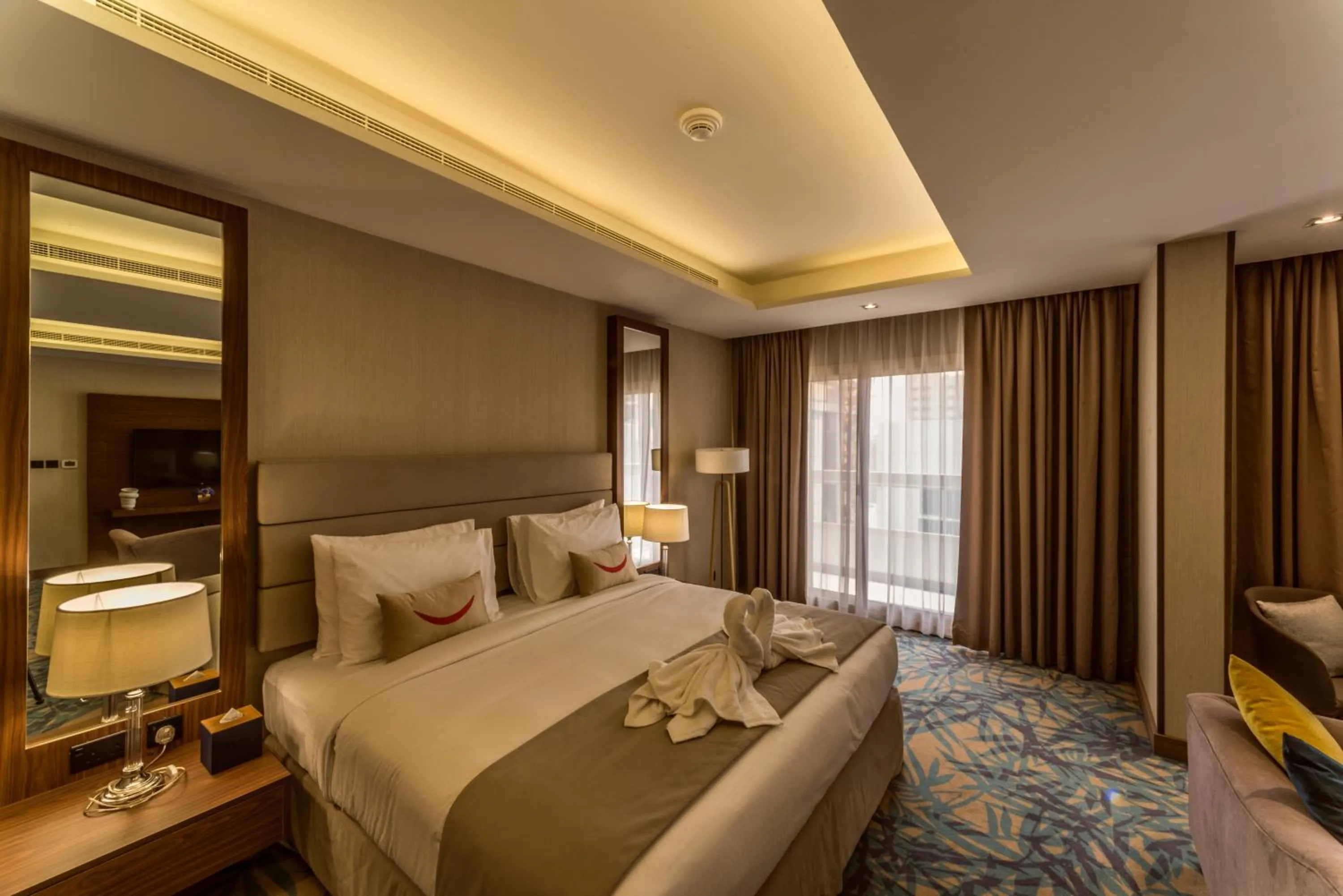Bedroom, Bed in MENA Plaza Hotel Albarsha At The Mall
