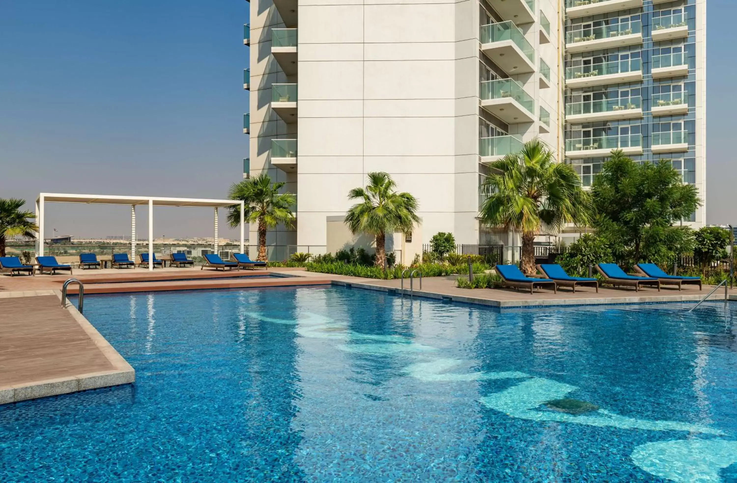 Pool view, Swimming Pool in Radisson Dubai Damac Hills