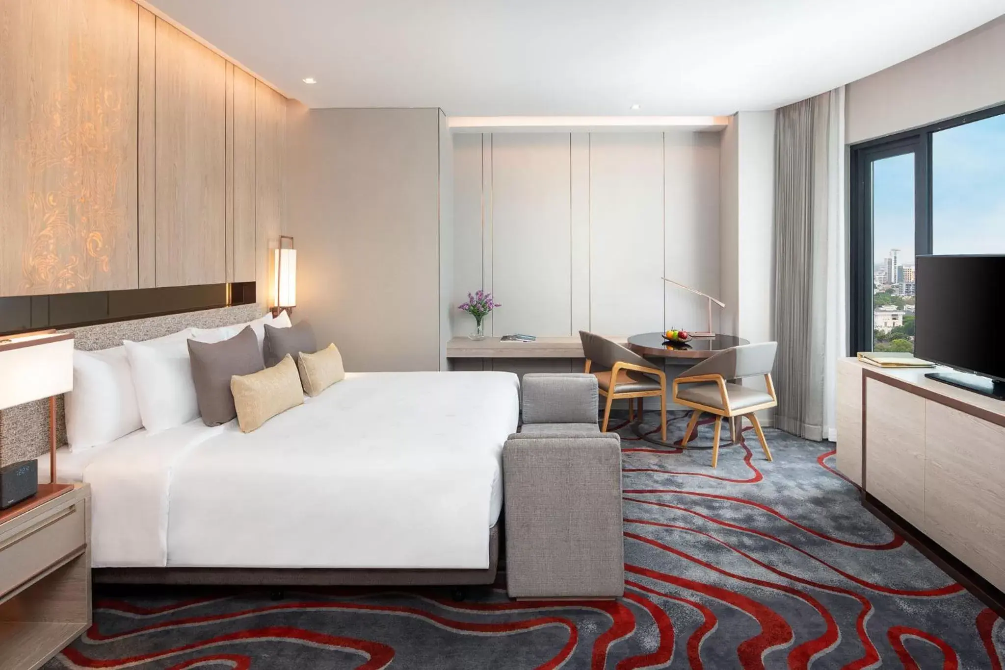 Bedroom in Hotel Nikko Bangkok - SHA Extra Plus Certified