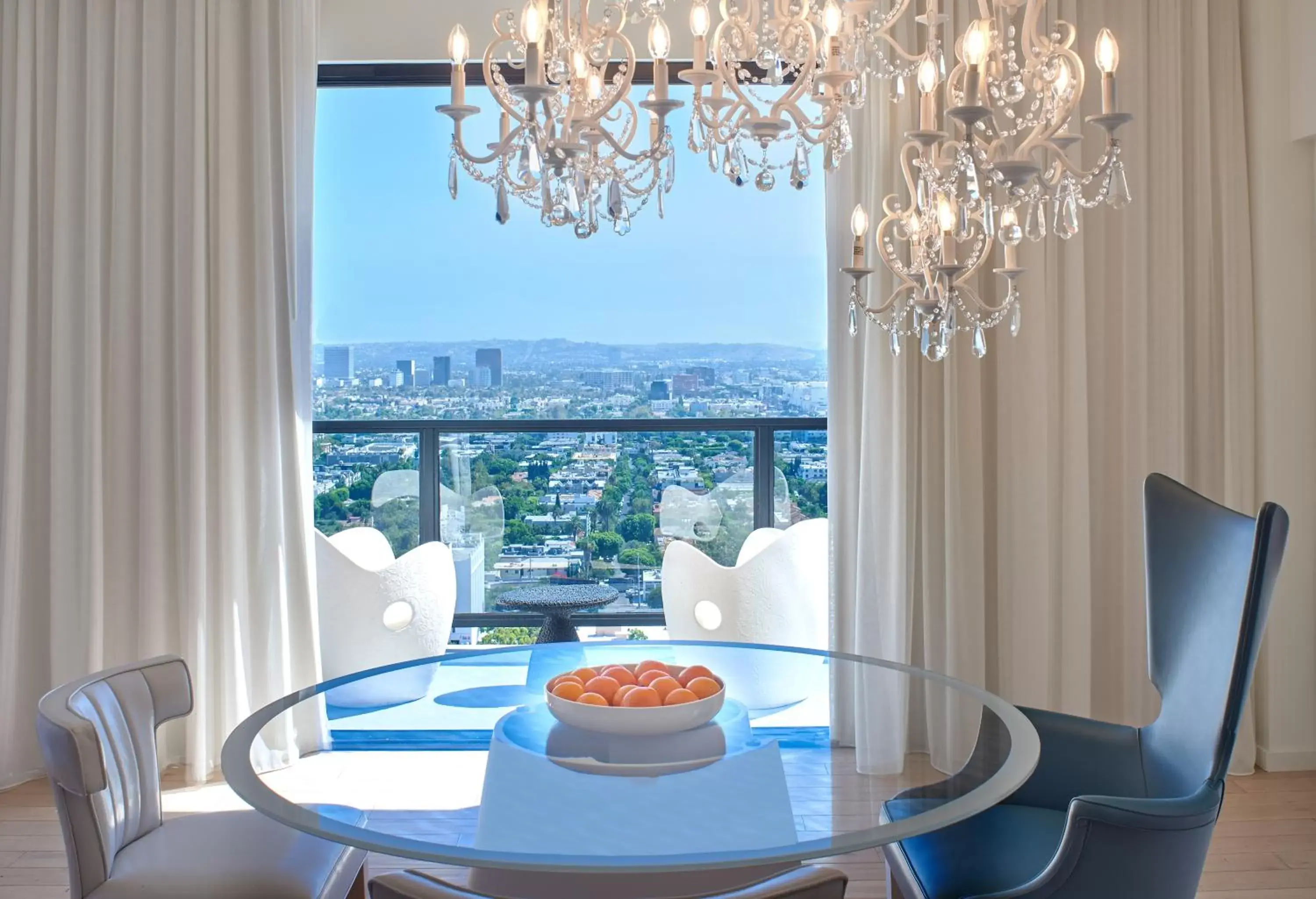 City view in Mondrian Los Angeles in West Hollywood