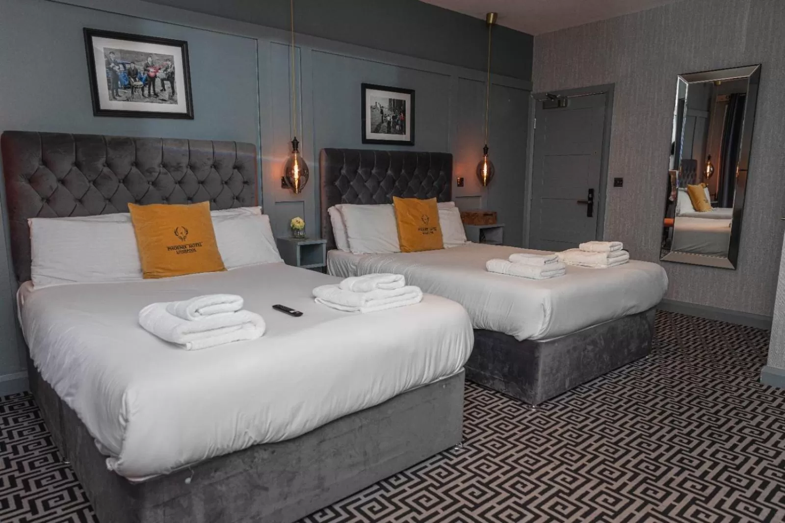 Bed in Phoenix Hotel Liverpool