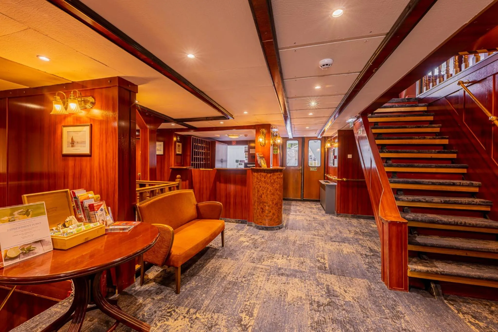 Lobby or reception in Fortuna Boat Hotel Budapest