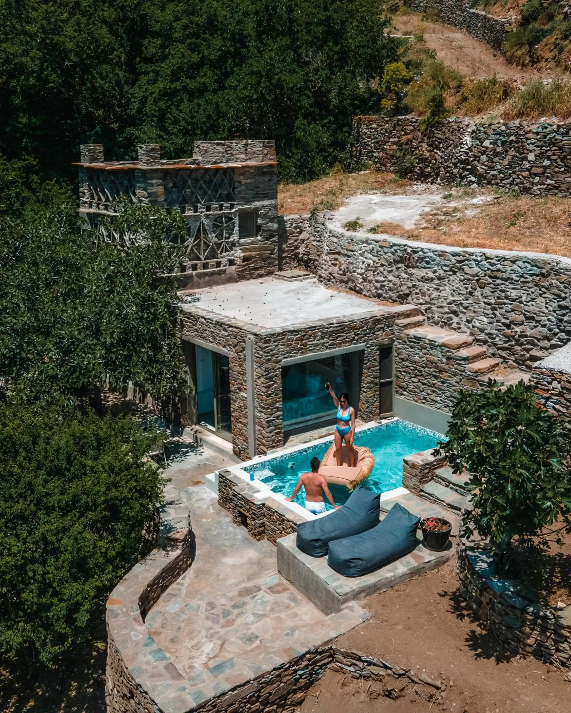 People, Swimming Pool in Aeolis Tinos Suites