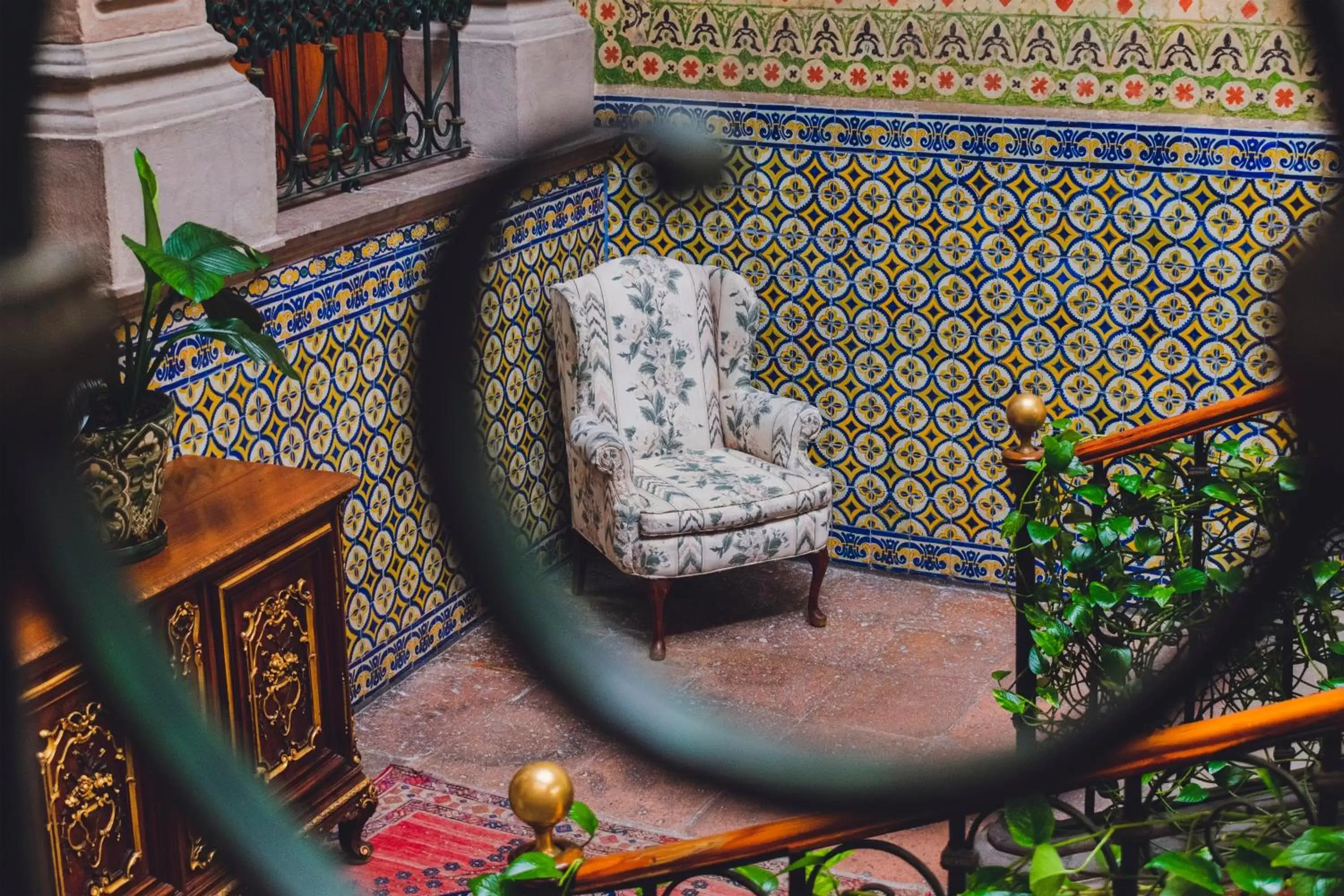 Seating area in La Casa de la Marquesa