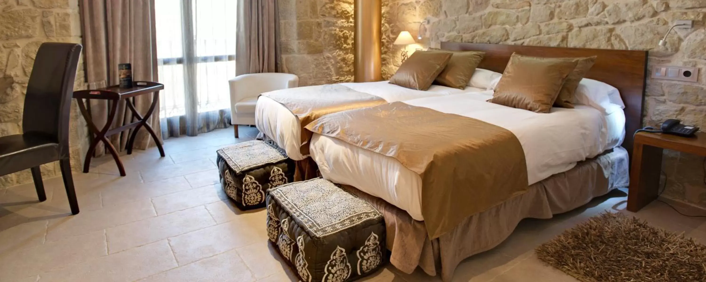Bed in Hotel Palacio del Obispo