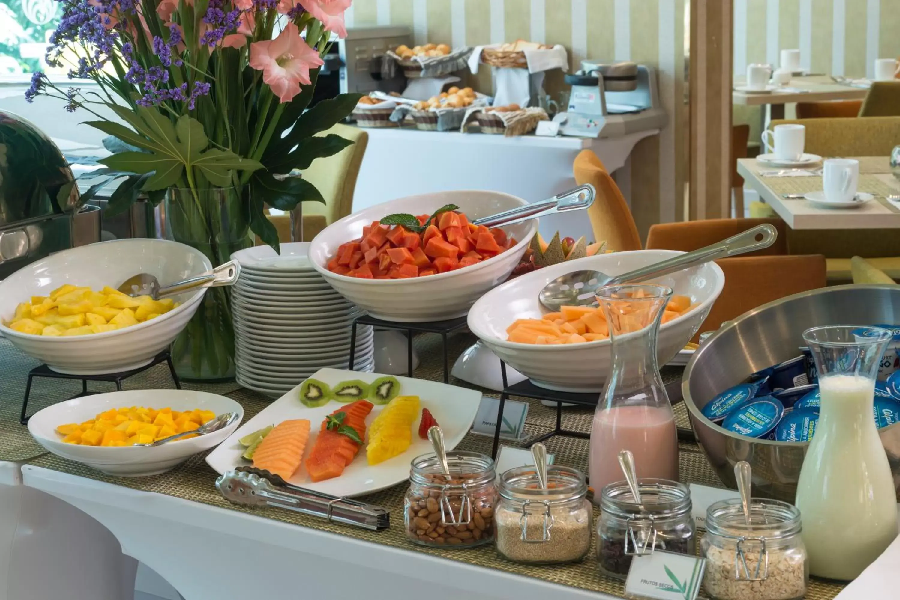 Buffet breakfast in Hotel El Dorado Bogota