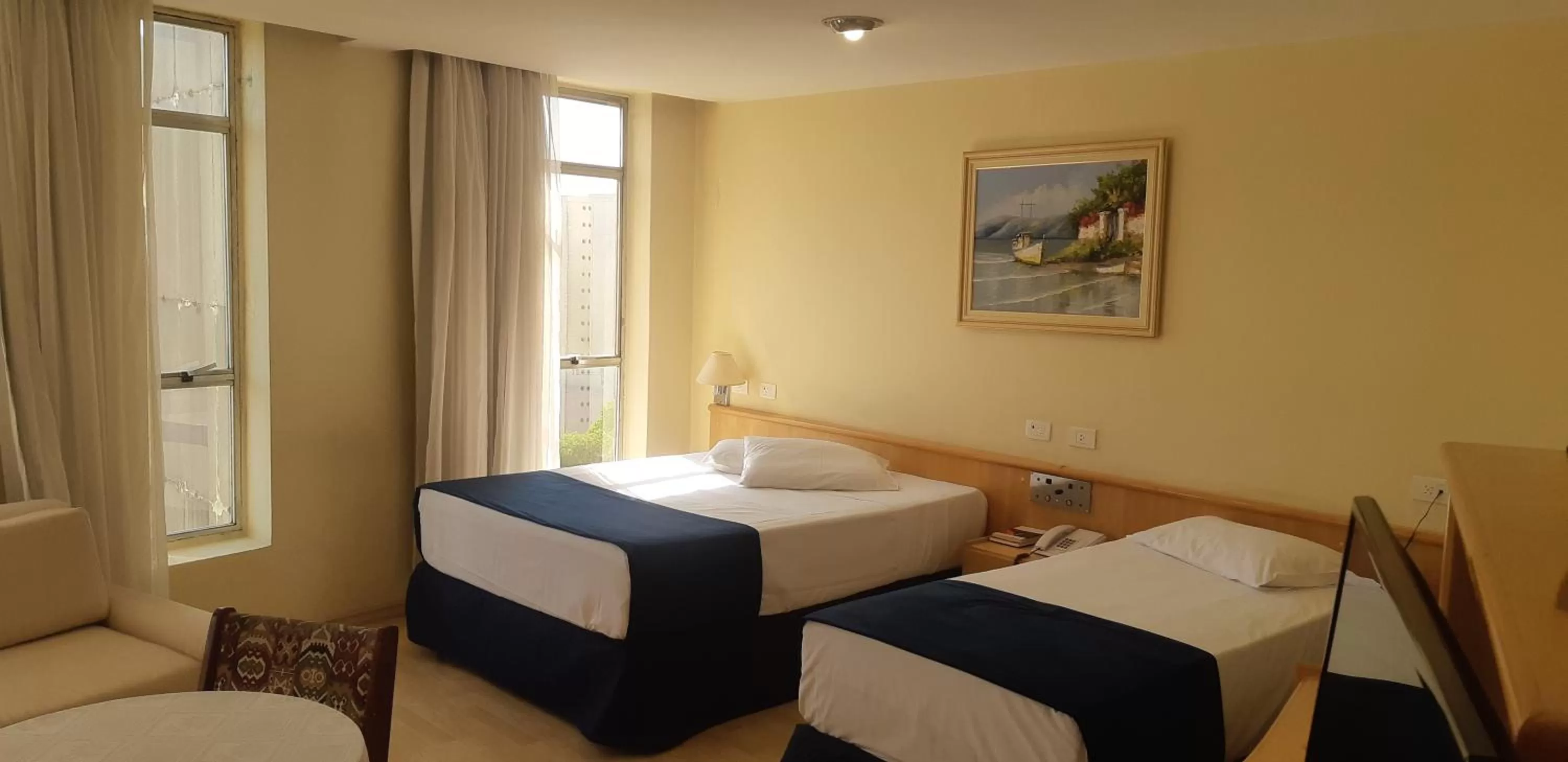 Bed in Pampas Palace Hotel